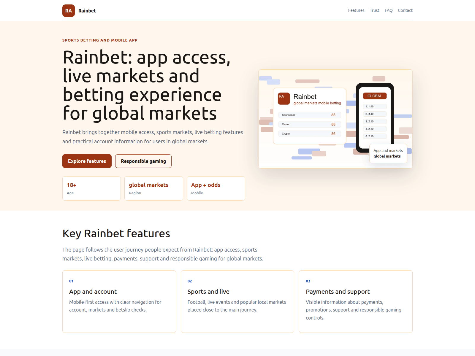 Screenshot of rainbet.news