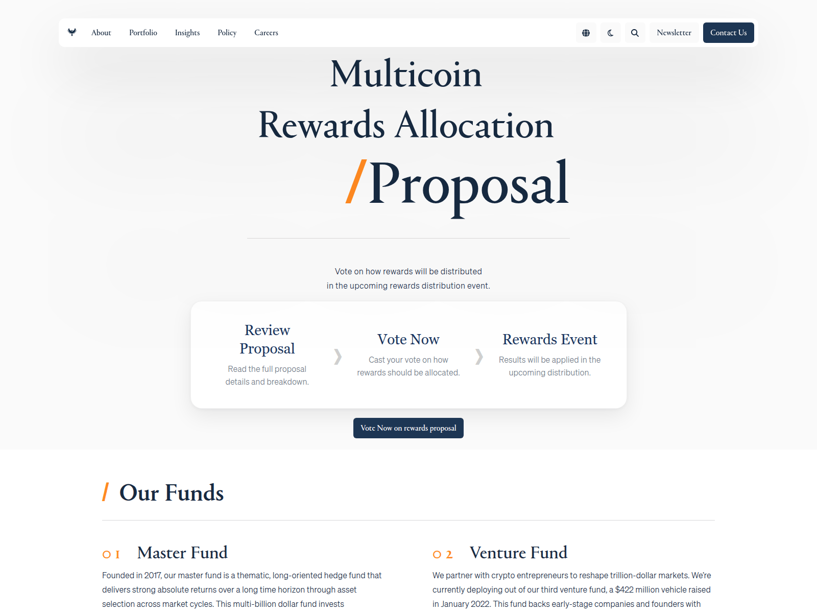 Screenshot of multicoins.capital