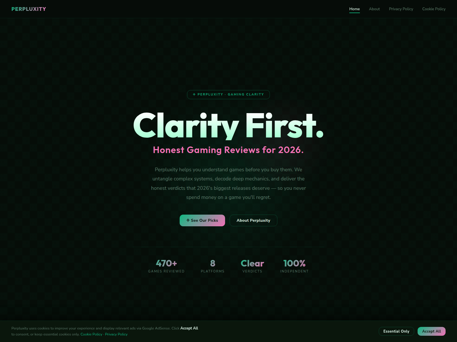 Screenshot of perpluxity.xyz
