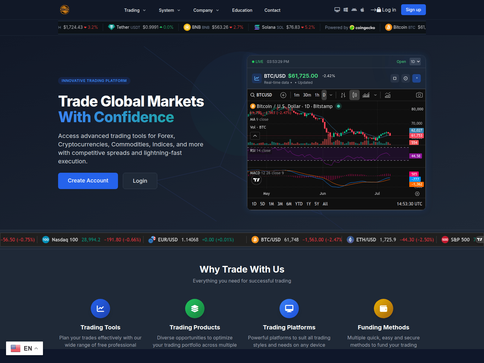Screenshot of bitstarkltd.com