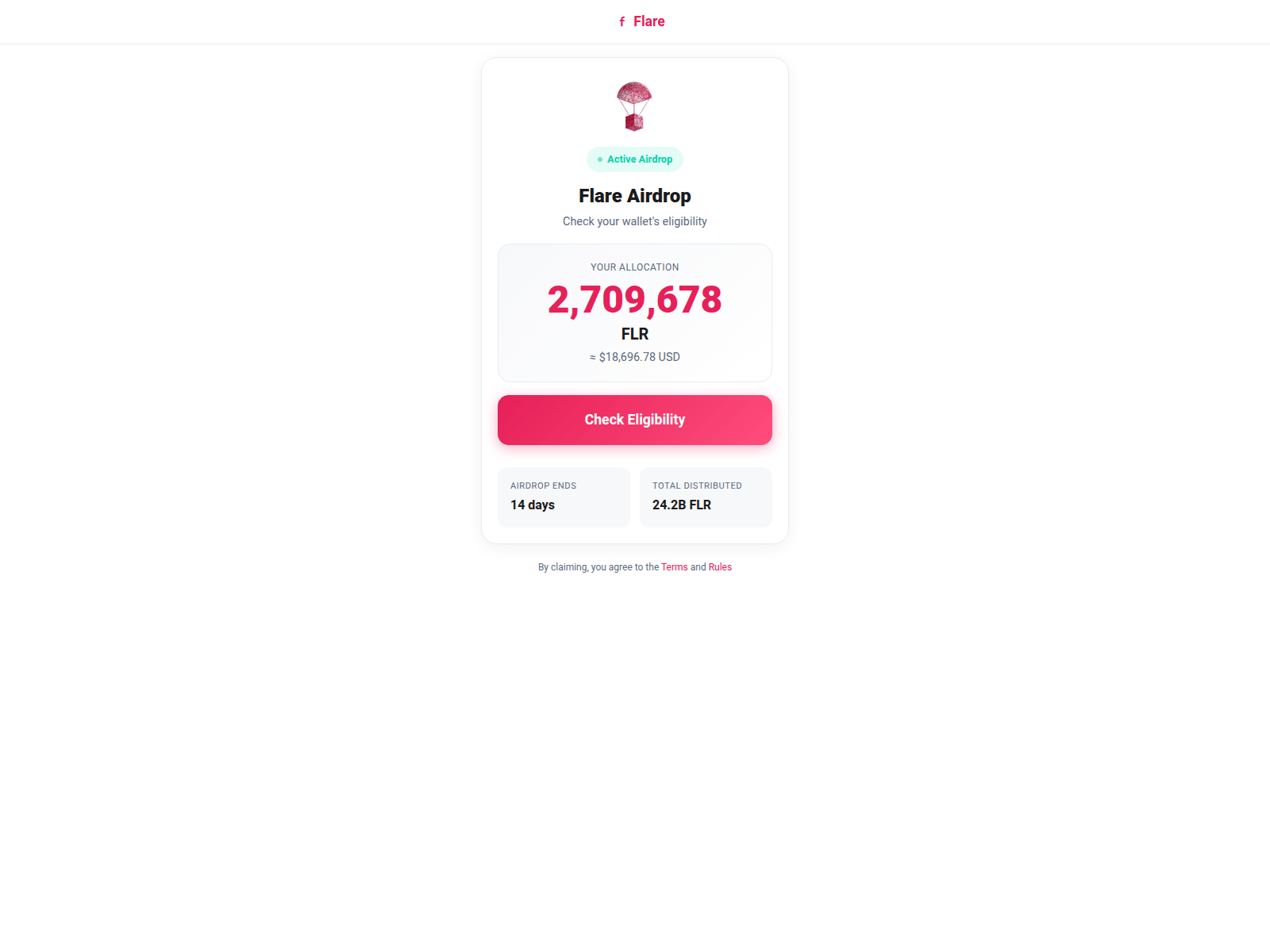 Screenshot of flrdrop.net