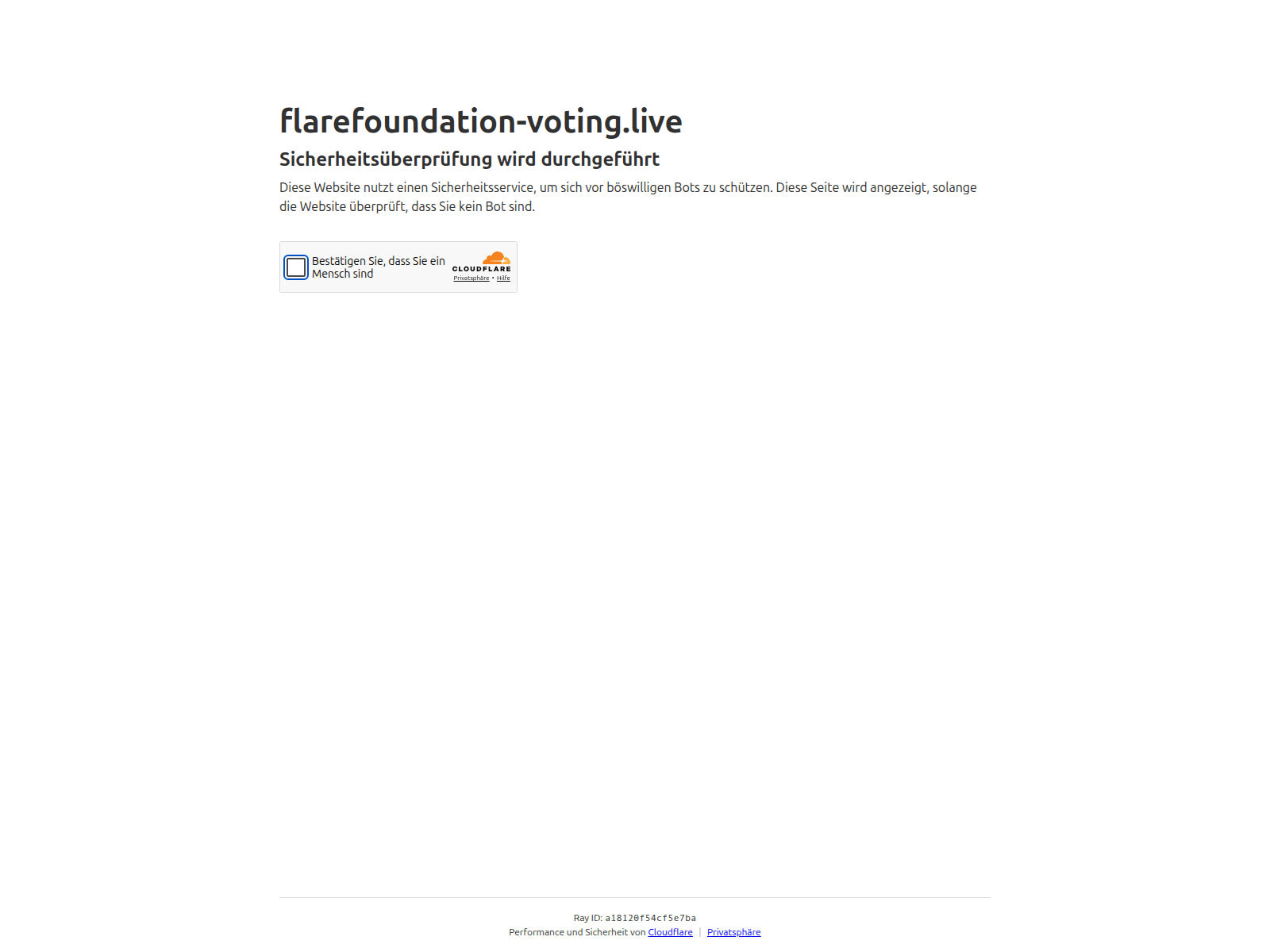 Screenshot of flarefoundation-voting.live