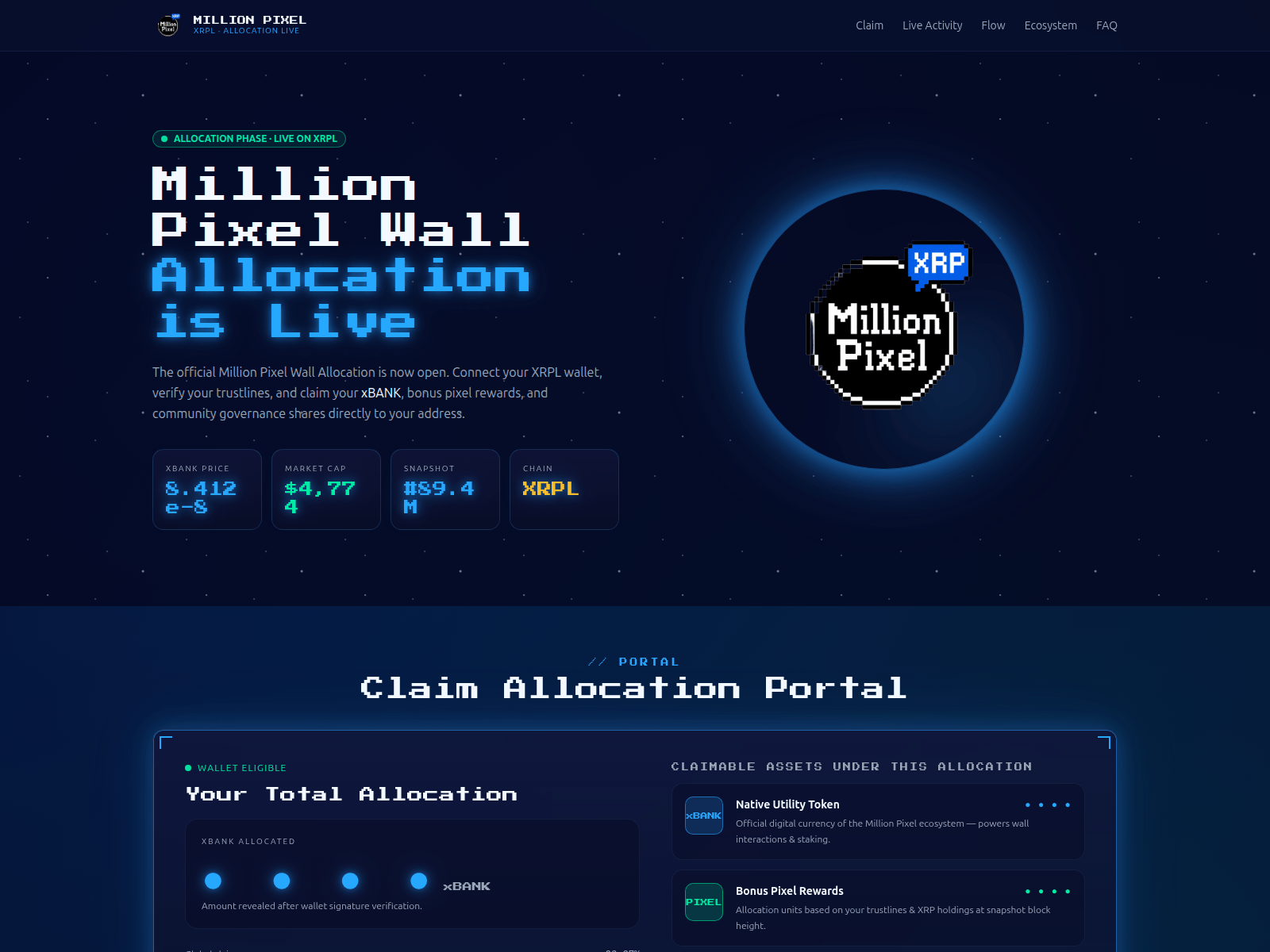 Screenshot of mpixel.info