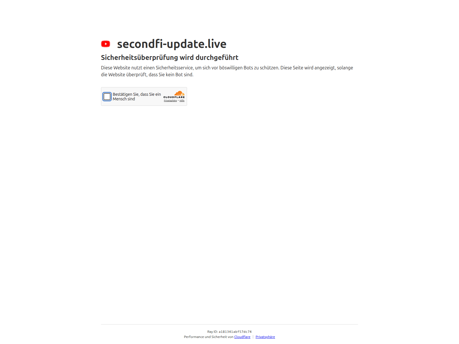 Screenshot of secondfi-update.live