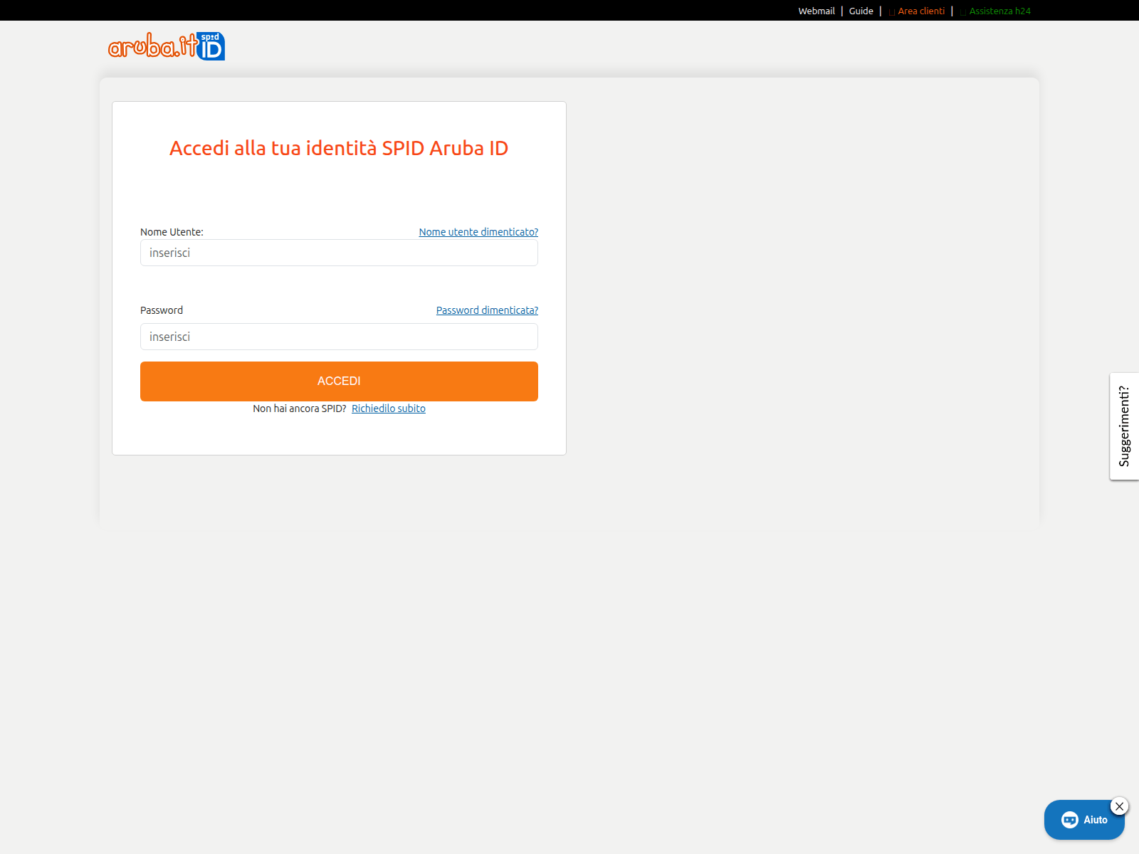 Screenshot of rubaccedispidselfcare.it