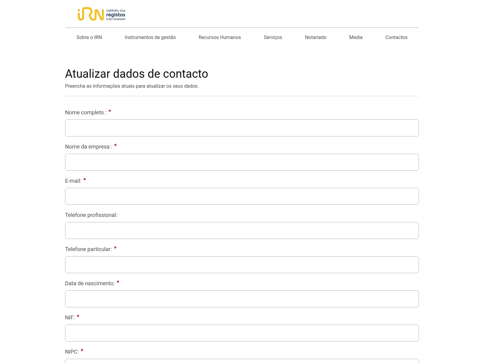 Screenshot of irn-justica-pt.com