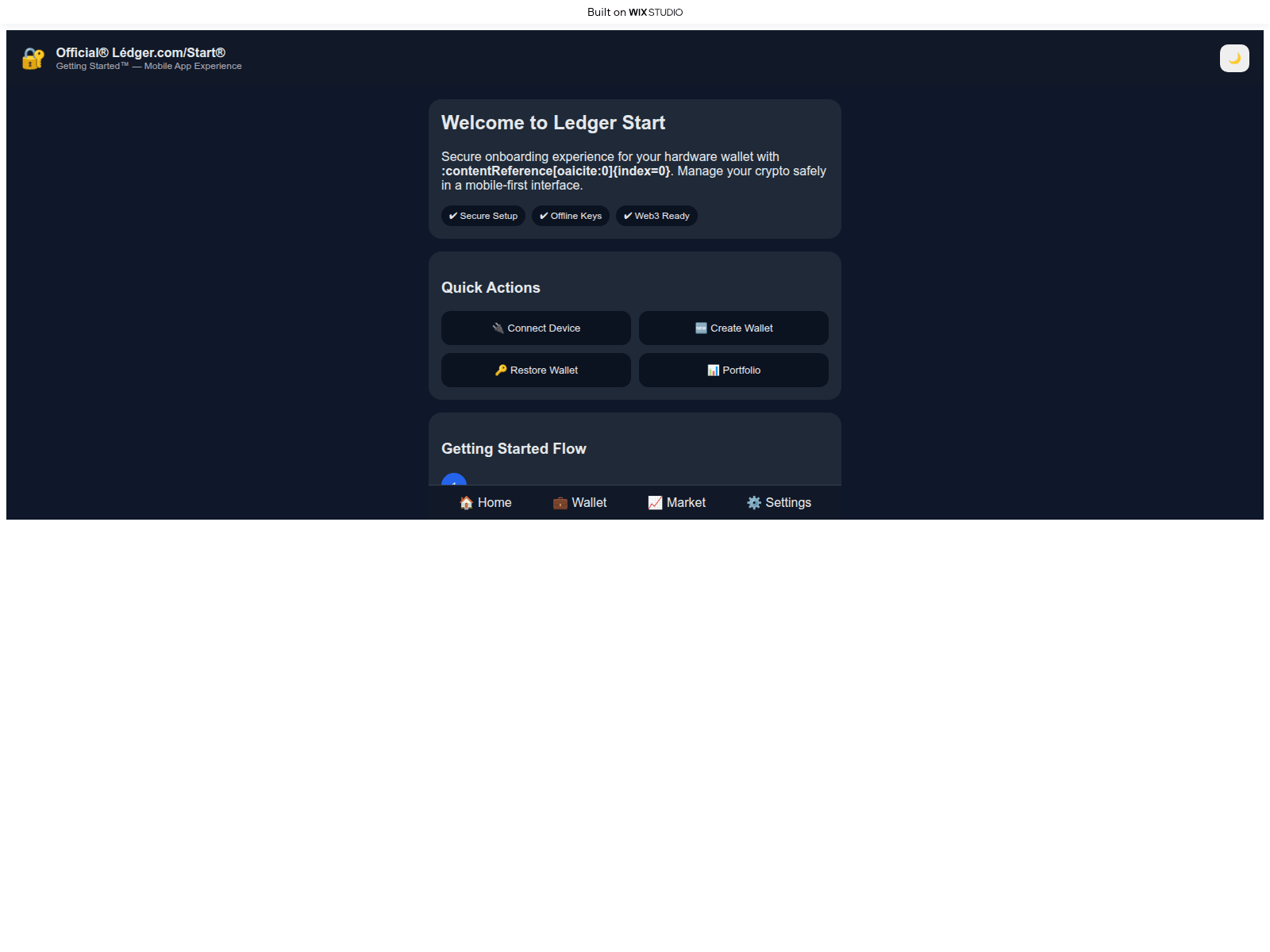 Screenshot of startio-ledjrrcdn.wixstudio.com