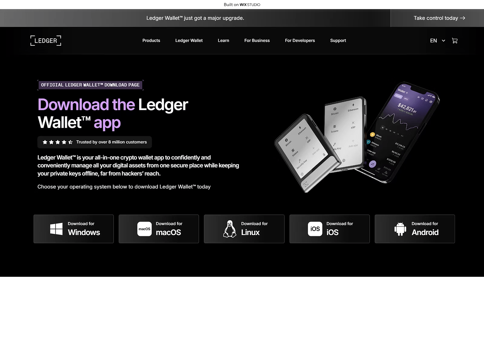 Screenshot of officialapps-ledrcdn.wixstudio.com