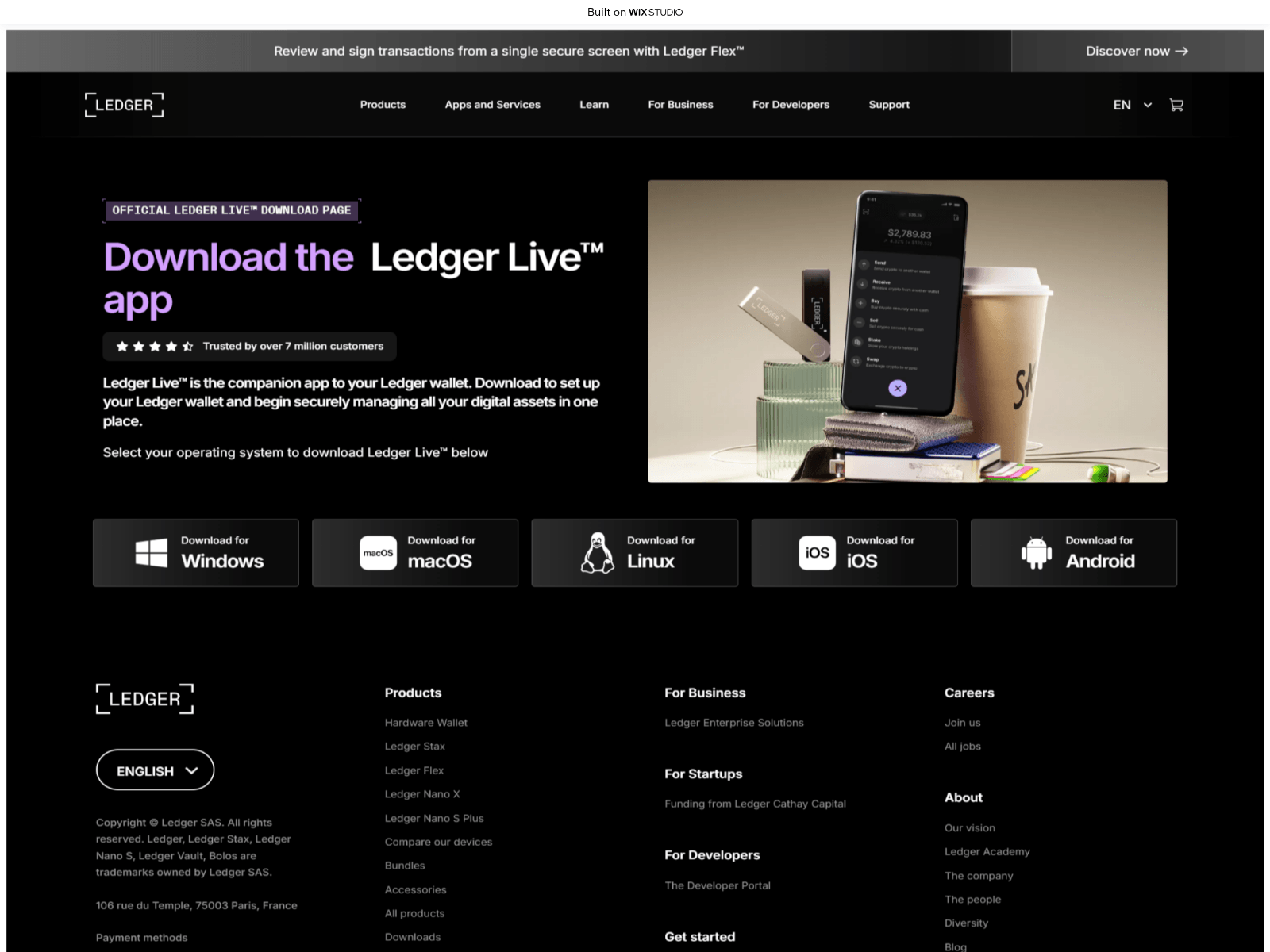 Screenshot of iostart-leddgrecdn.wixstudio.com