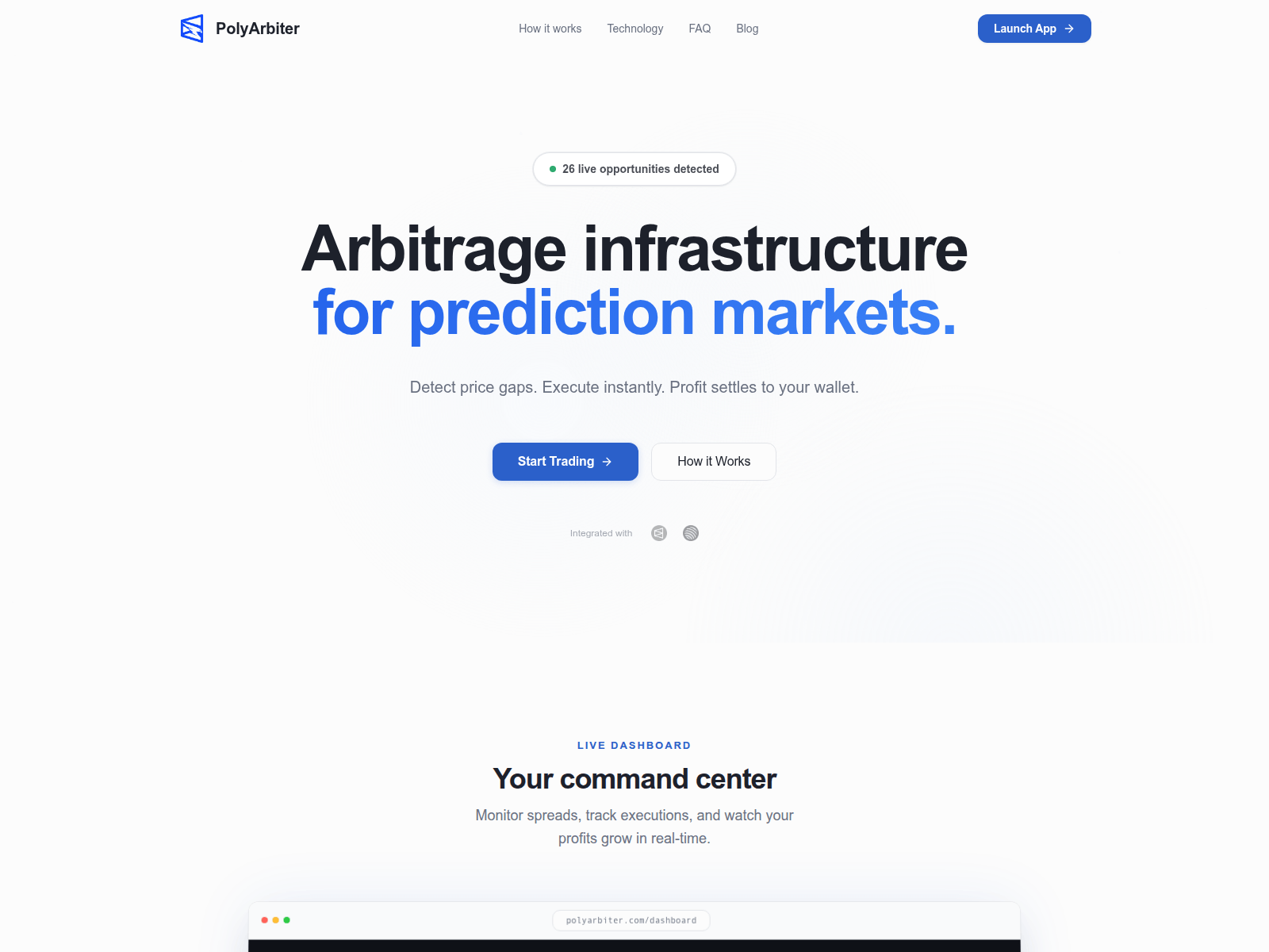 Screenshot of polyarbiter.com