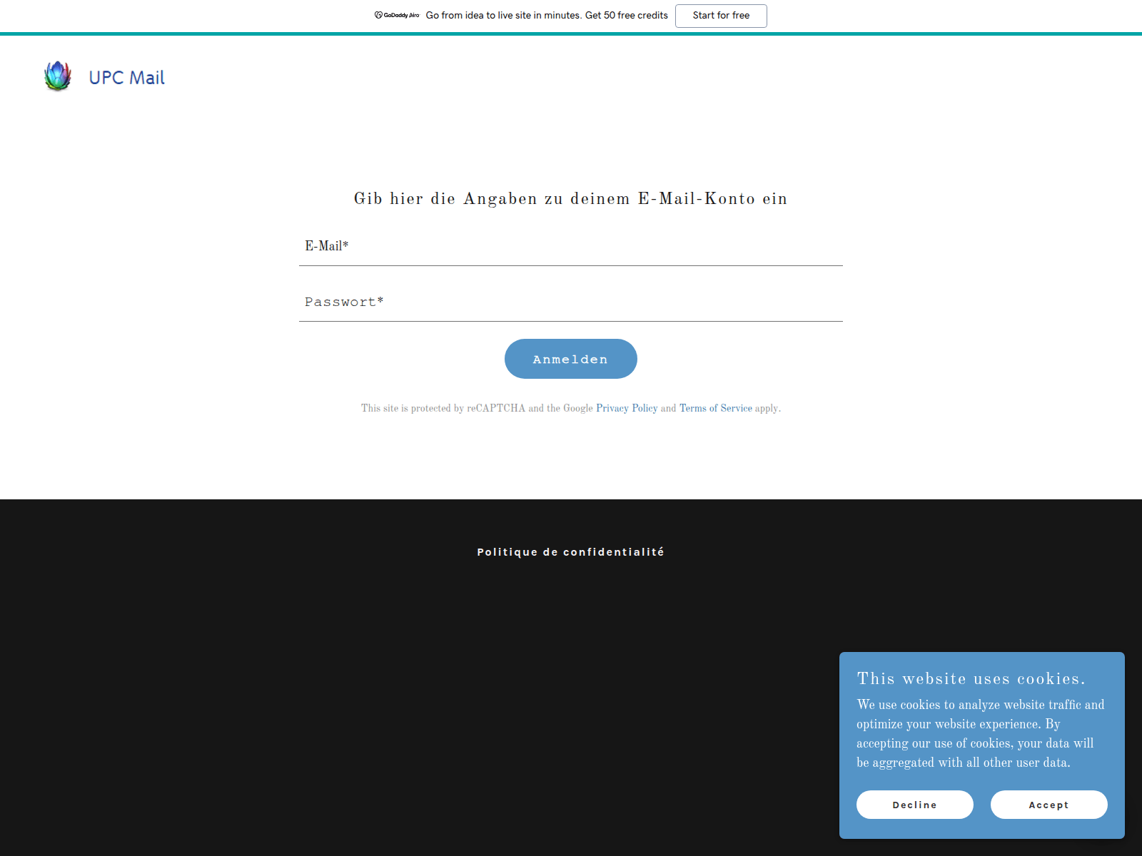 Screenshot of site-jvyz50b2m.godaddysites.com