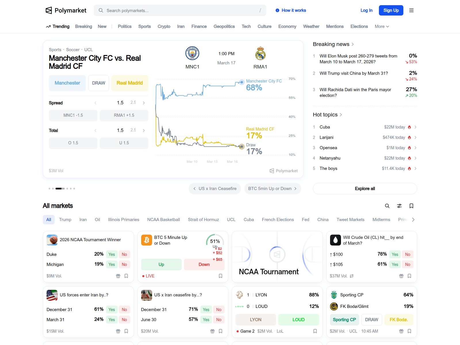 Screenshot of apps-polymarket.web.app