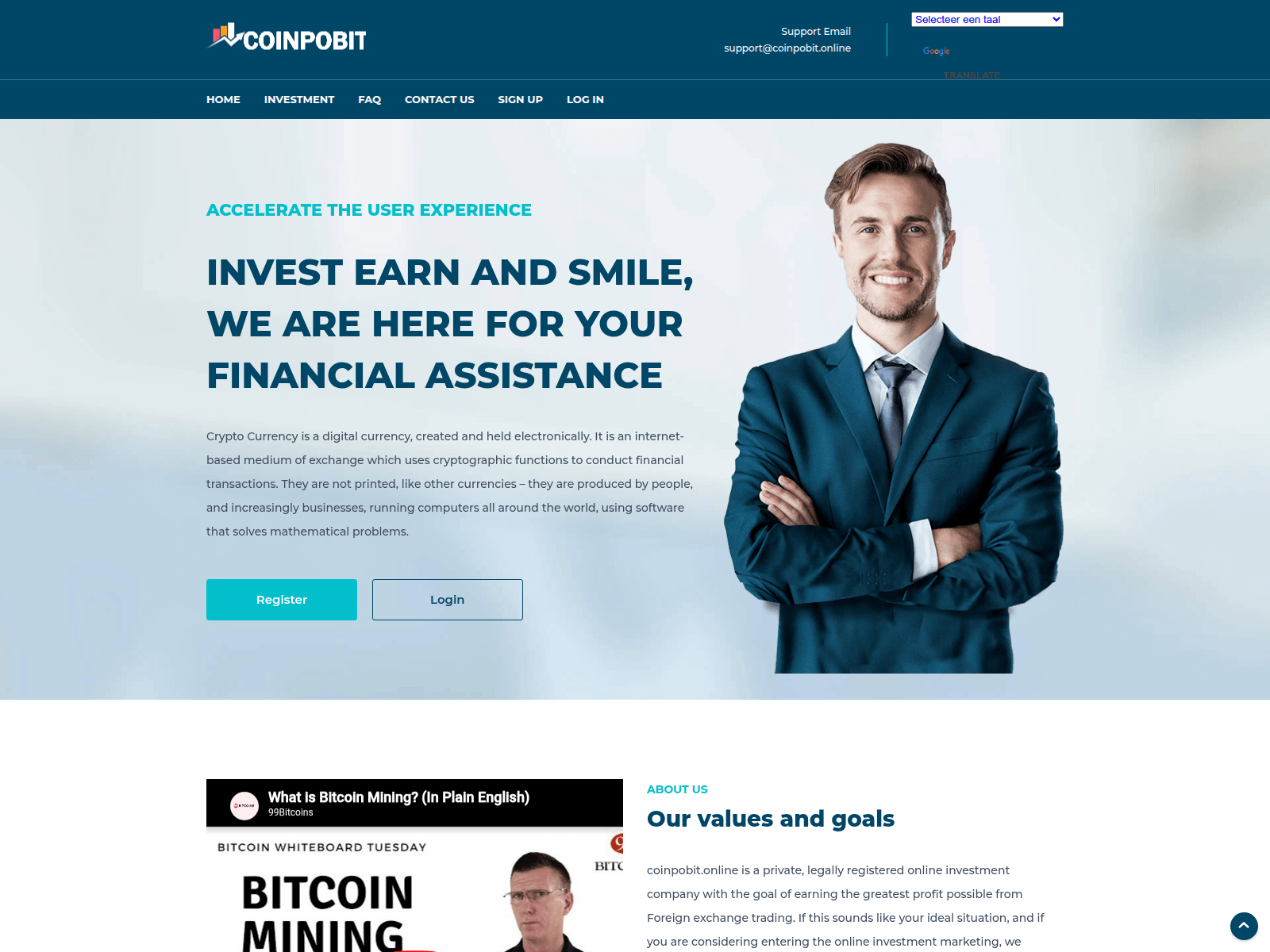 Screenshot of coinpobit.online