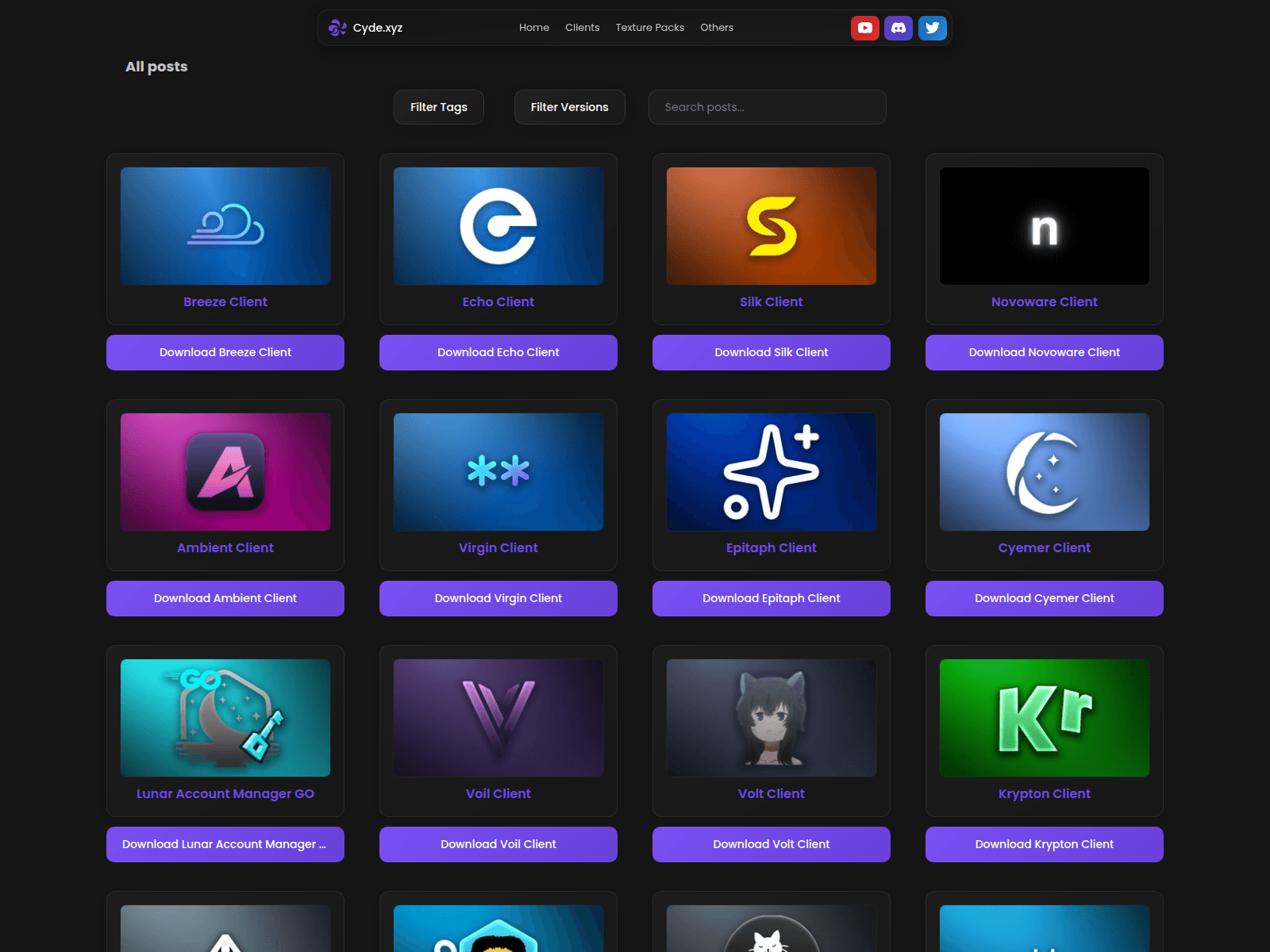Screenshot of cyde.xyz