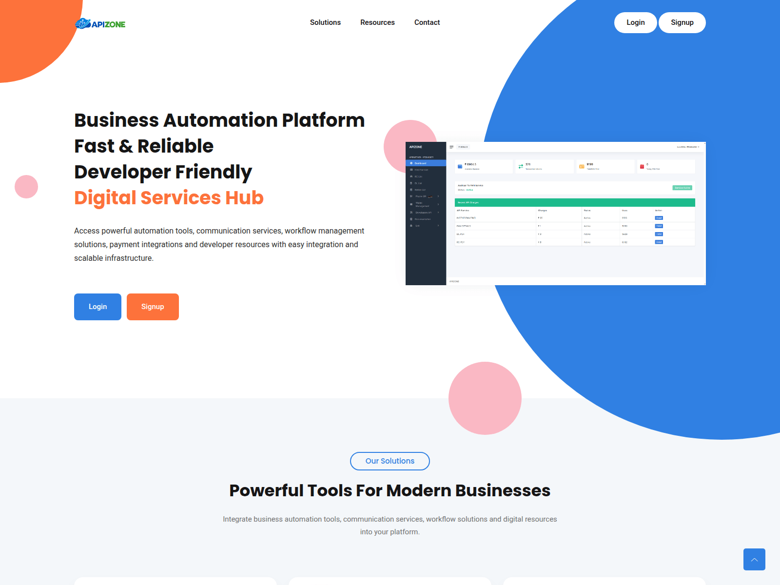 Screenshot of apizone.in