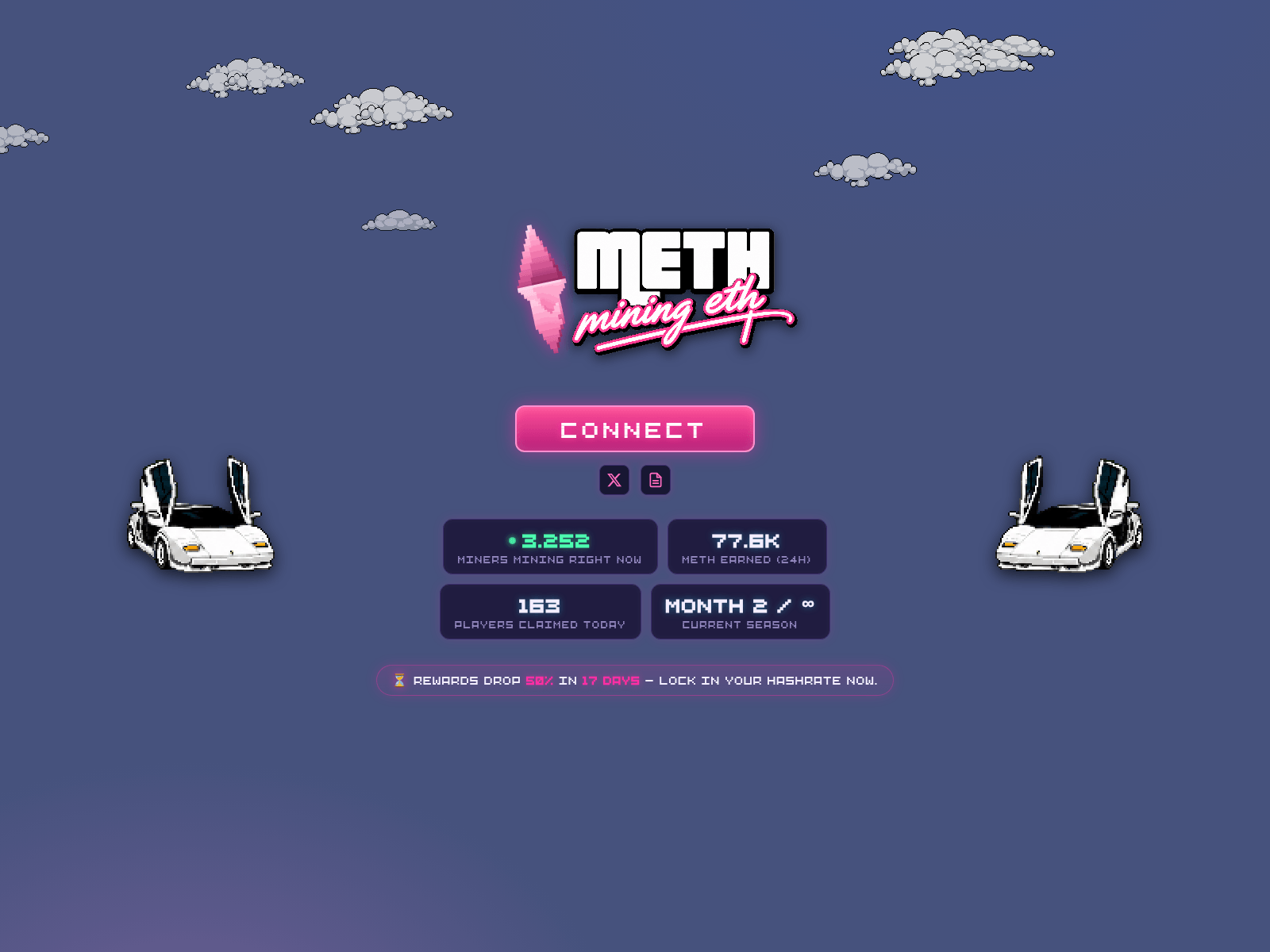 Screenshot of miningeth.tech