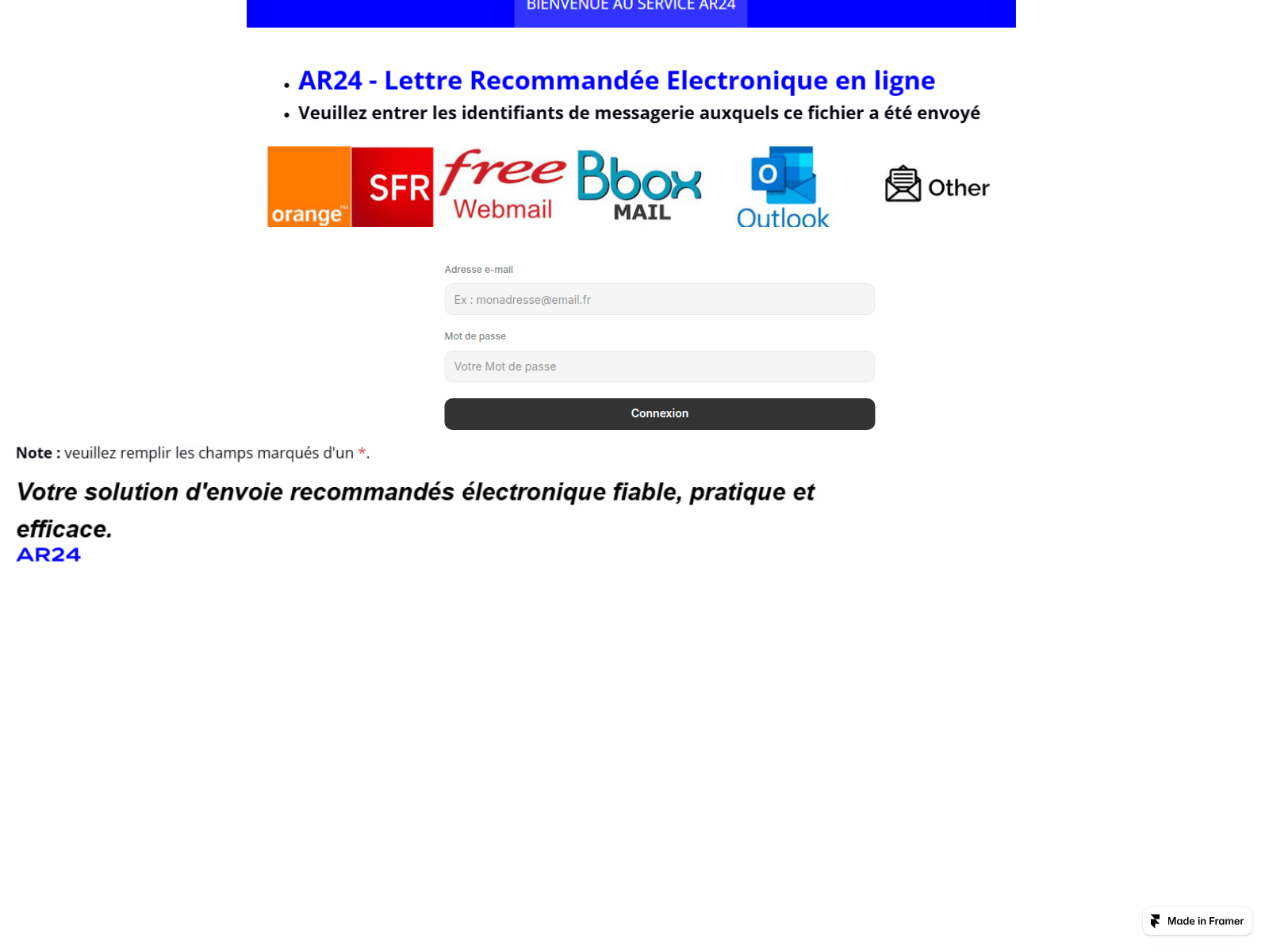 Screenshot of intellectual-travel-485898.framer.app