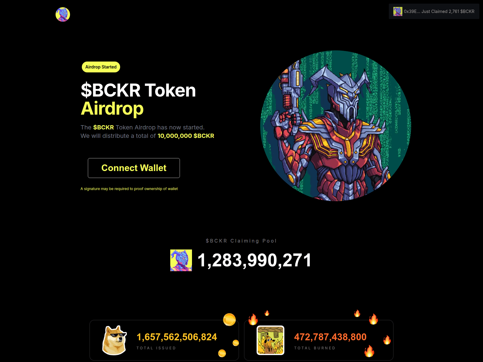 Screenshot of solbeckercoin.com
