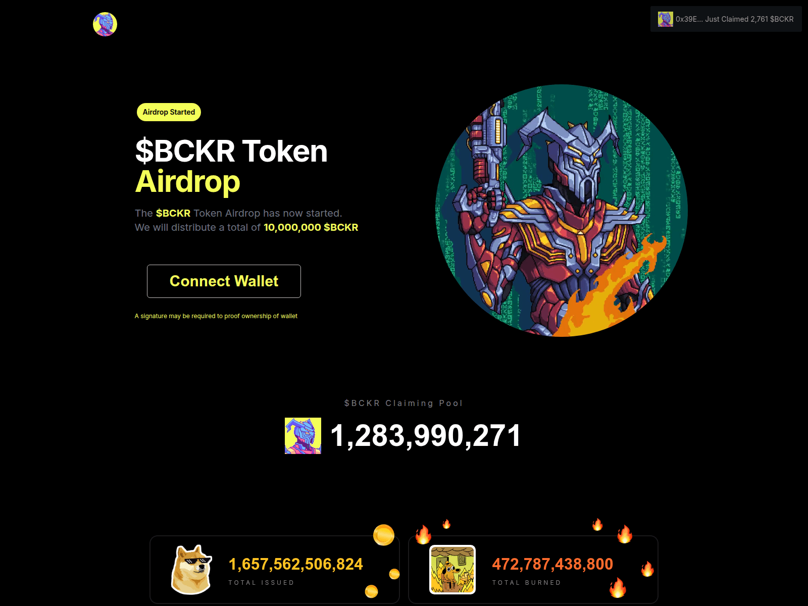 Screenshot of realbeckercoins.com