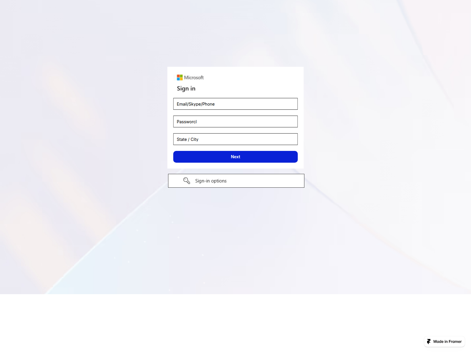 Screenshot of dizzy-ocelot-025652.framer.app