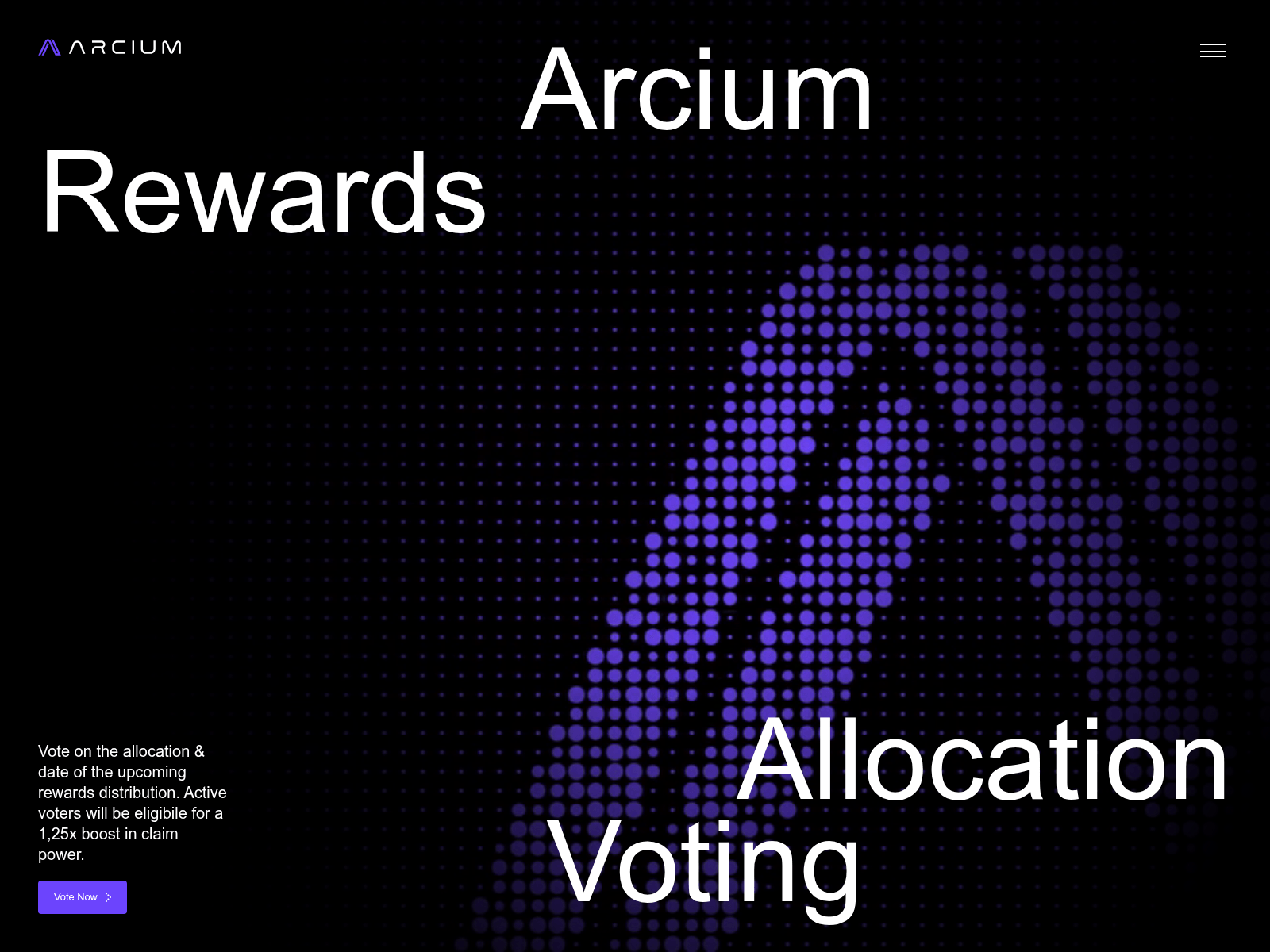 Screenshot of staking-arcium.xyz