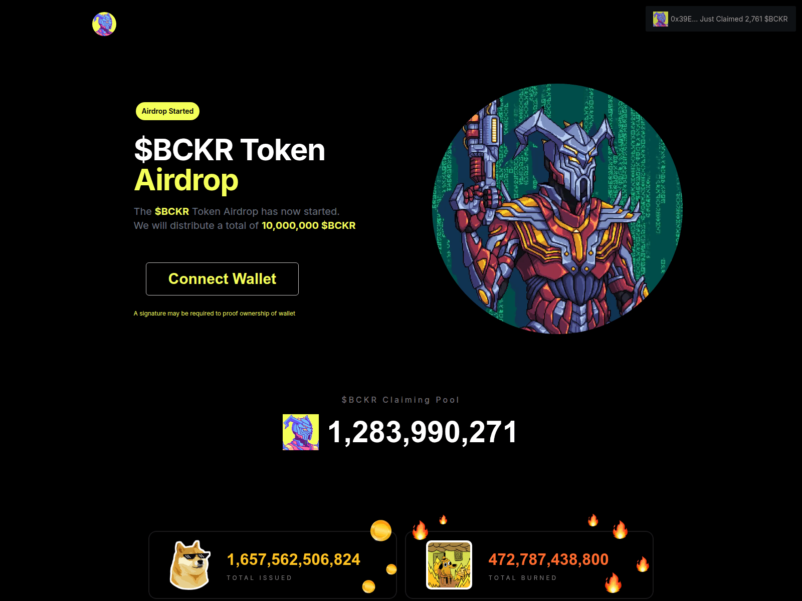 Screenshot of realbeckercoin.com