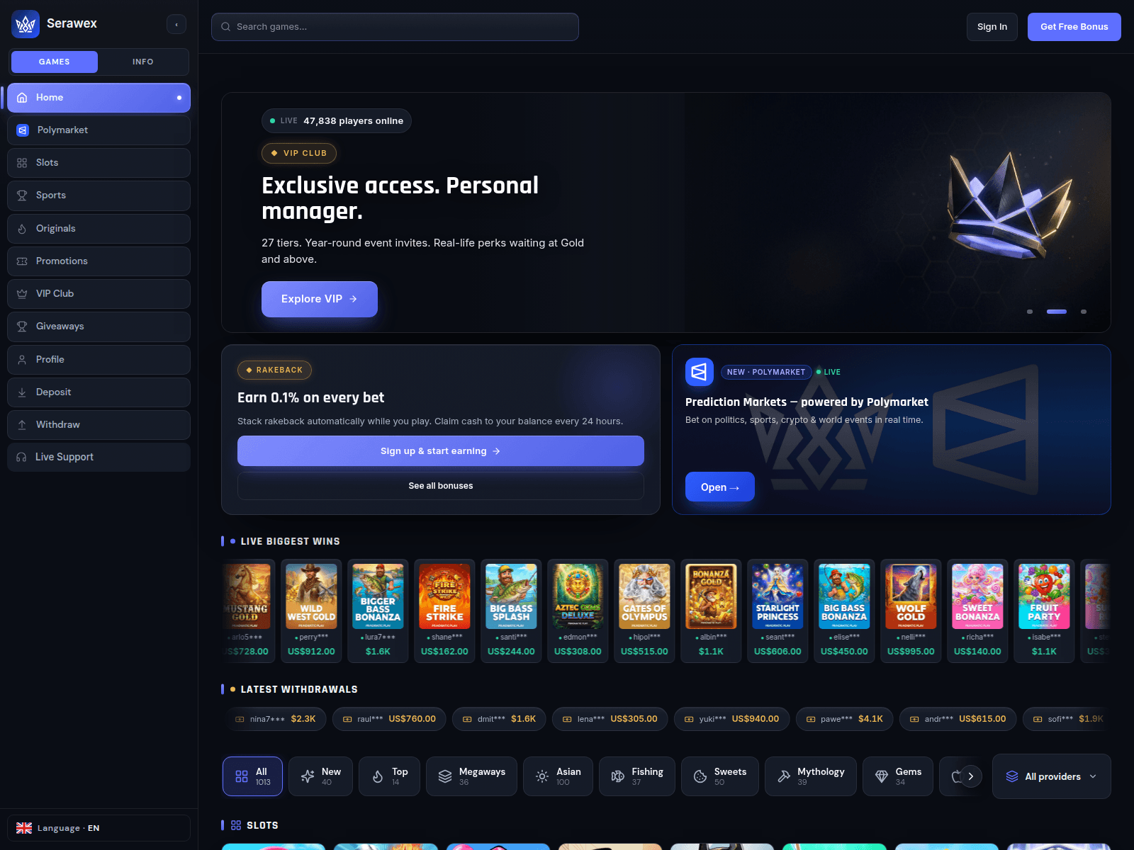 Screenshot of serawex.com