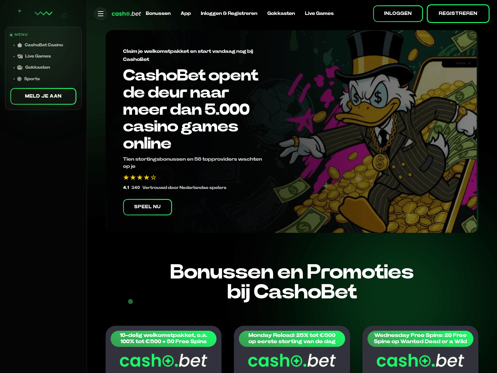 Screenshot of cashobett.com