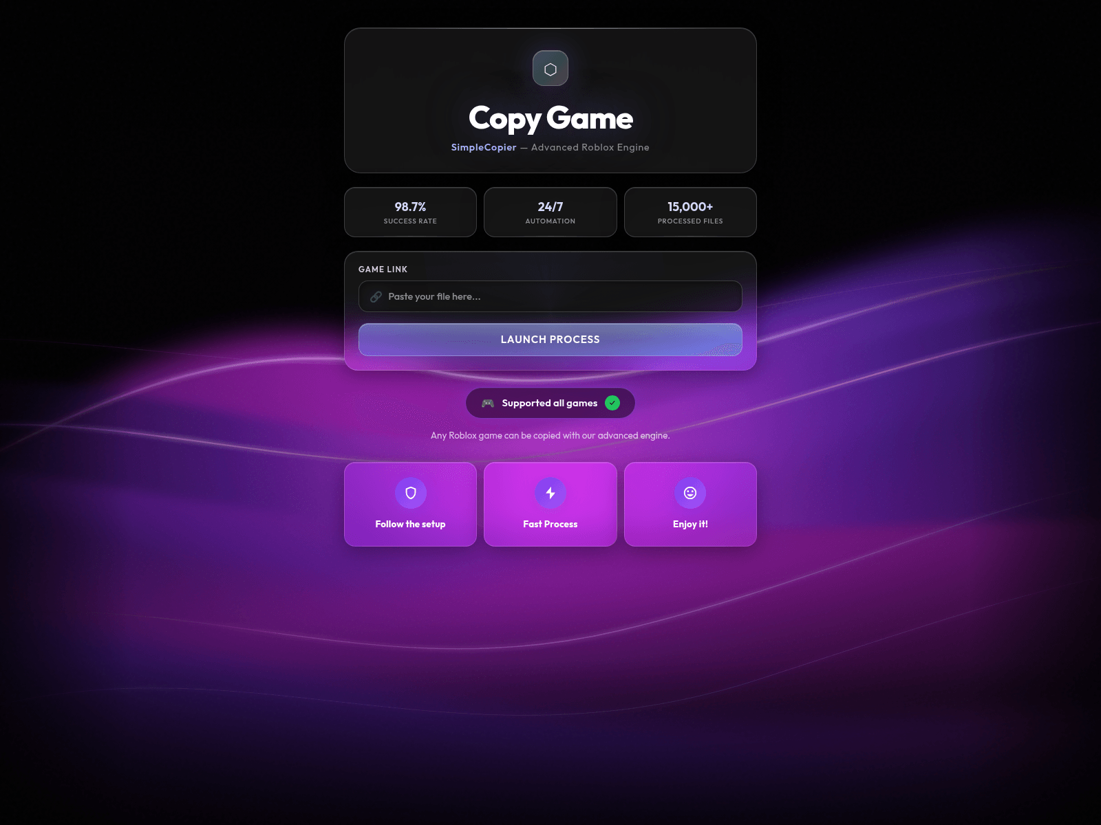 Screenshot of s1mplecopier.com