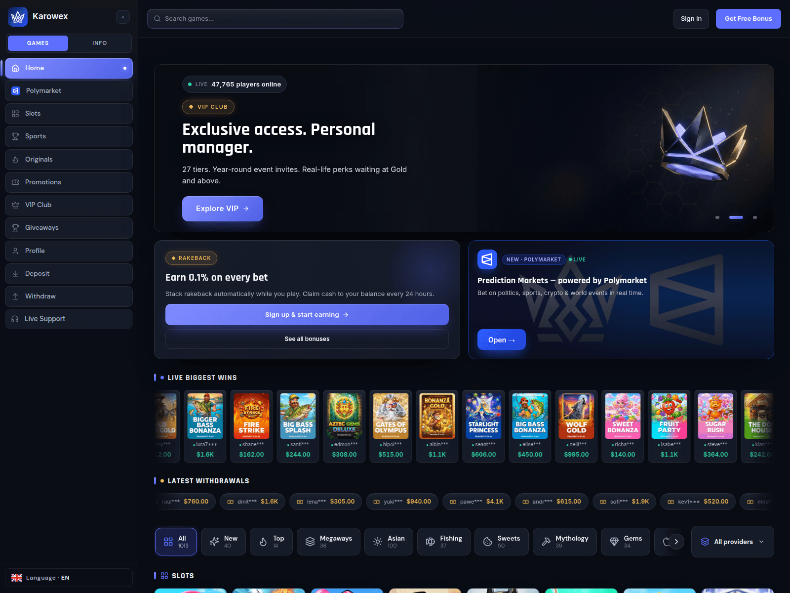 Screenshot of karowex.com