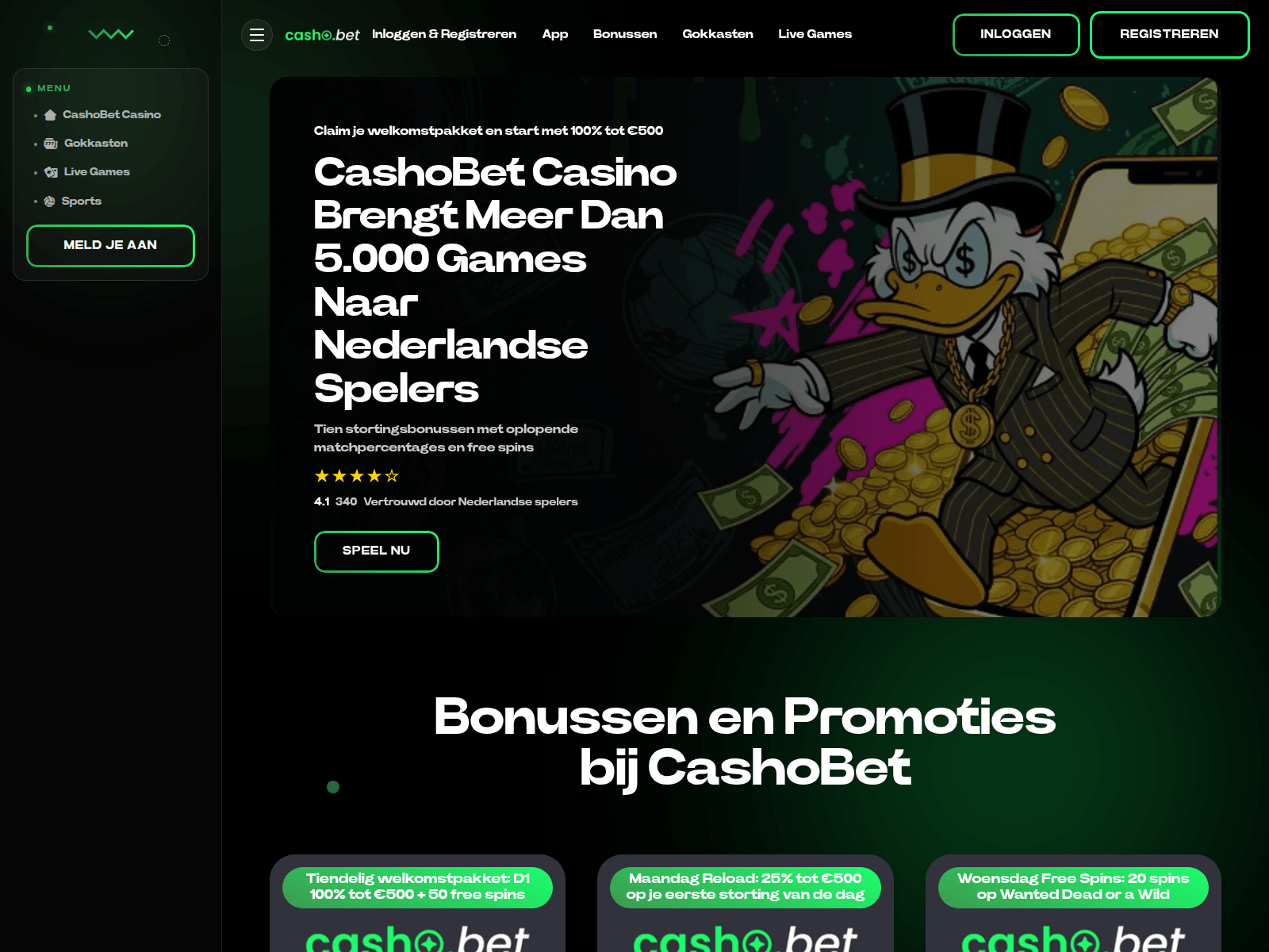 Screenshot of nl-cashobet.com