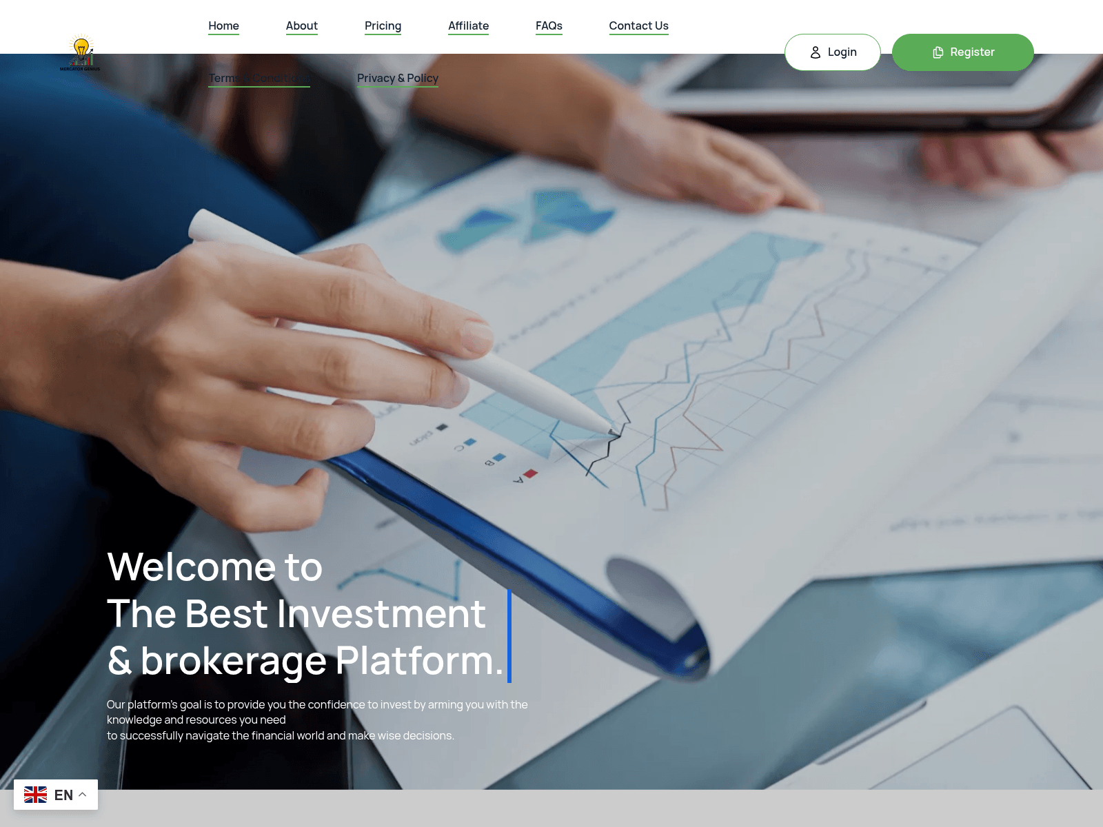 Screenshot of mercatorgenius.net