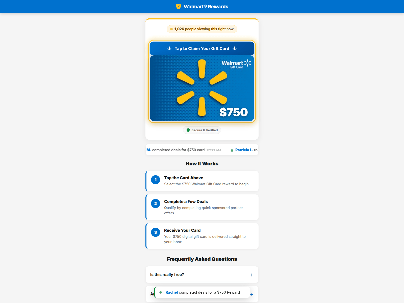 Screenshot of mymartoffer.com