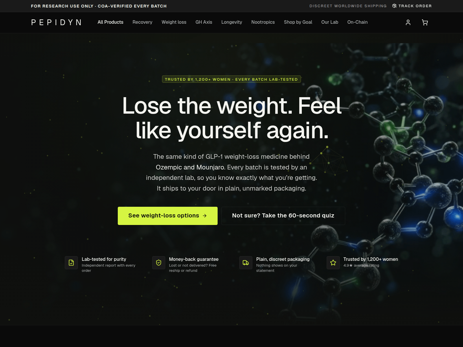 Screenshot of pepidyn.com