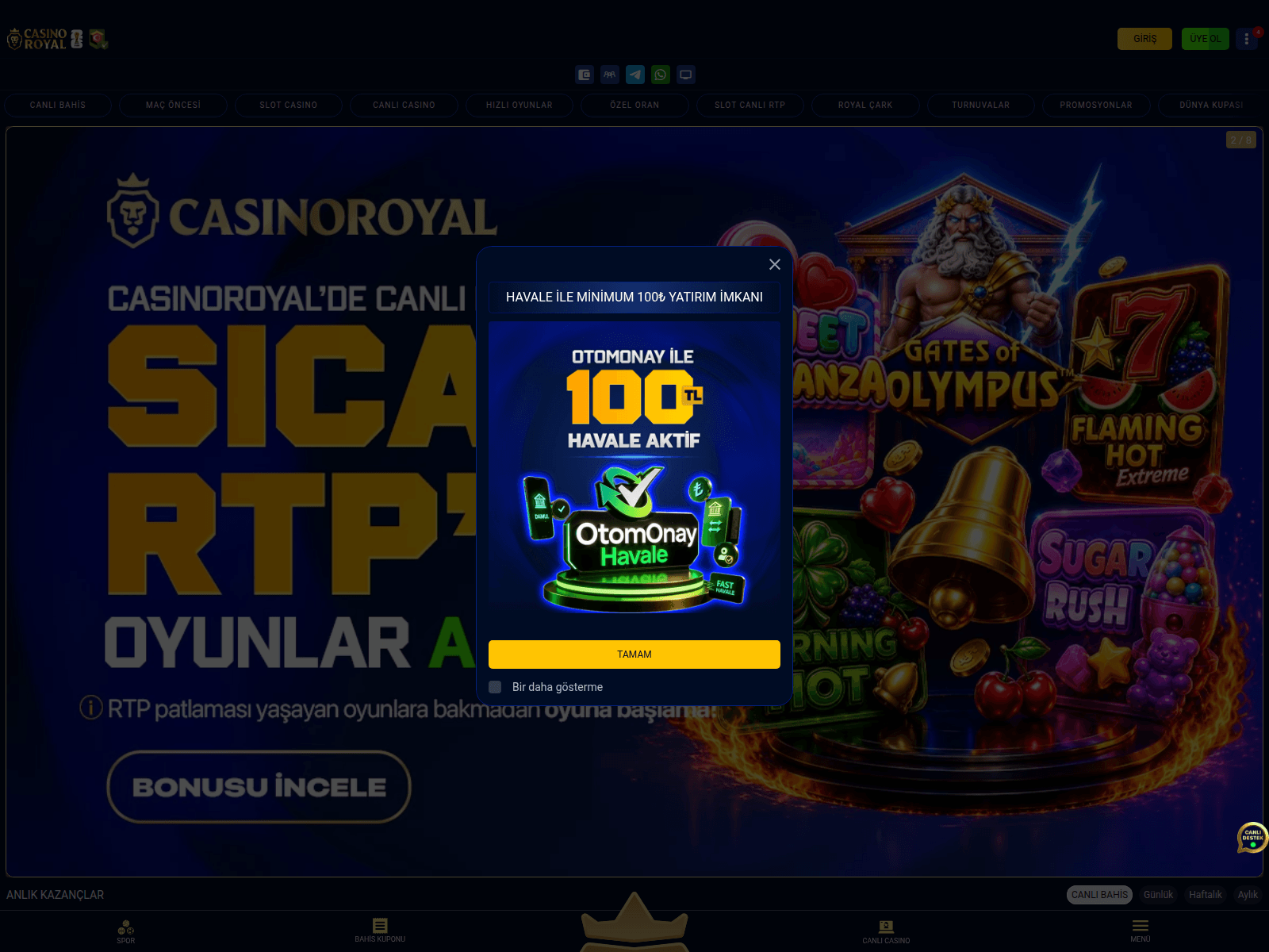 Screenshot of m-casinoroyal508.com