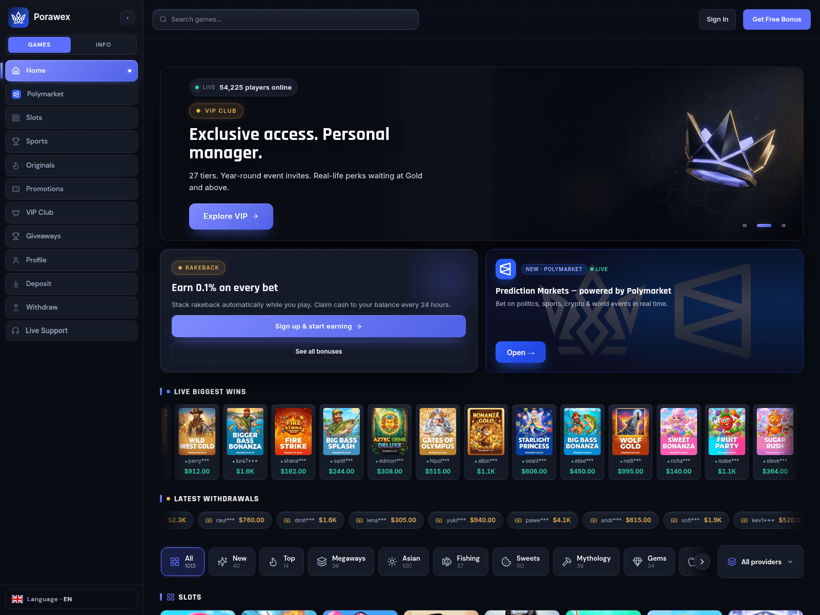 Screenshot of porawex.com