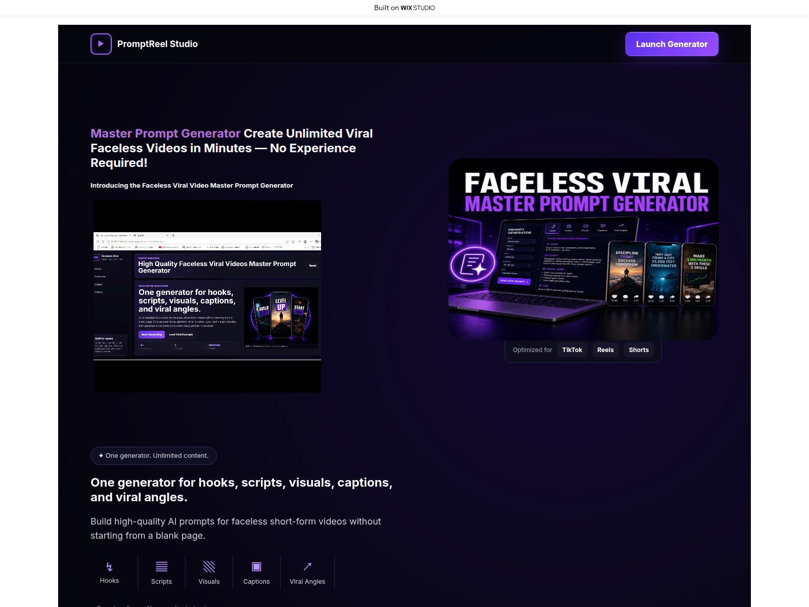 Screenshot of amazeproonline.wixstudio.com