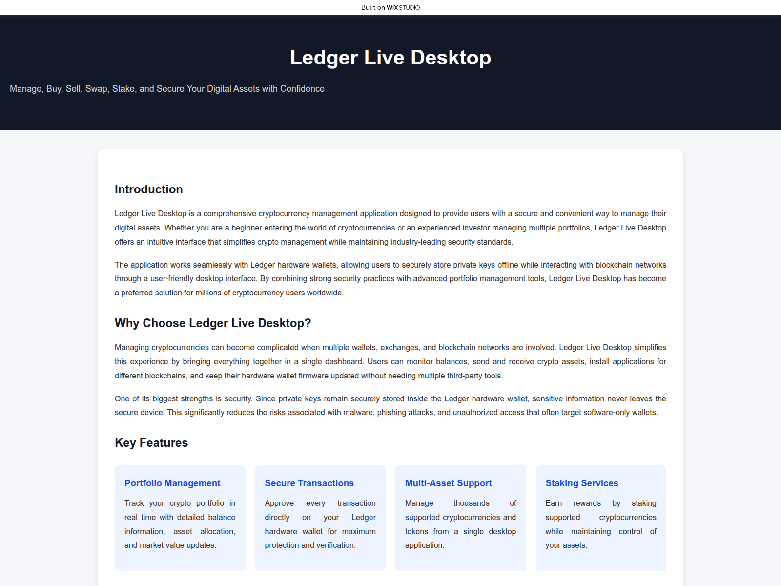 Screenshot of ledge-enlive.wixstudio.com