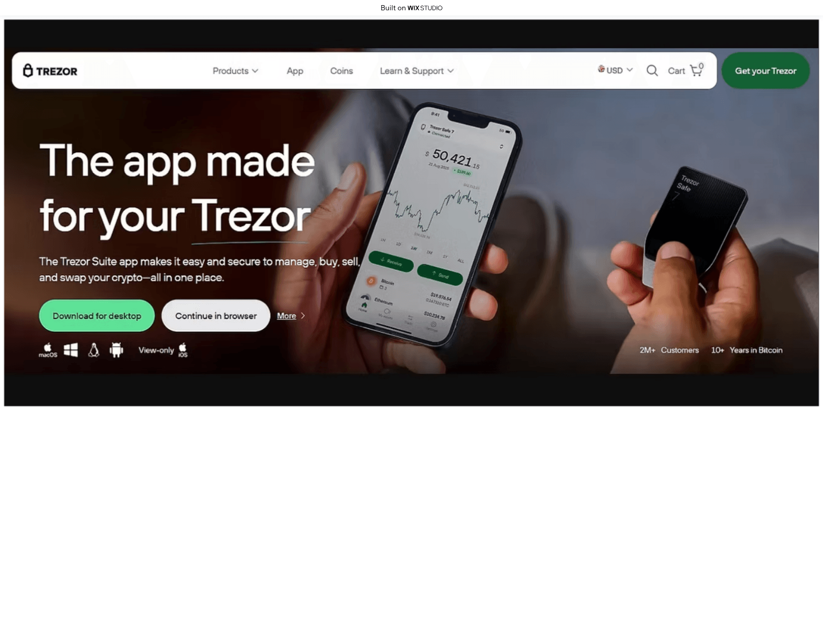 Screenshot of trexors-io-startapp.wixstudio.com