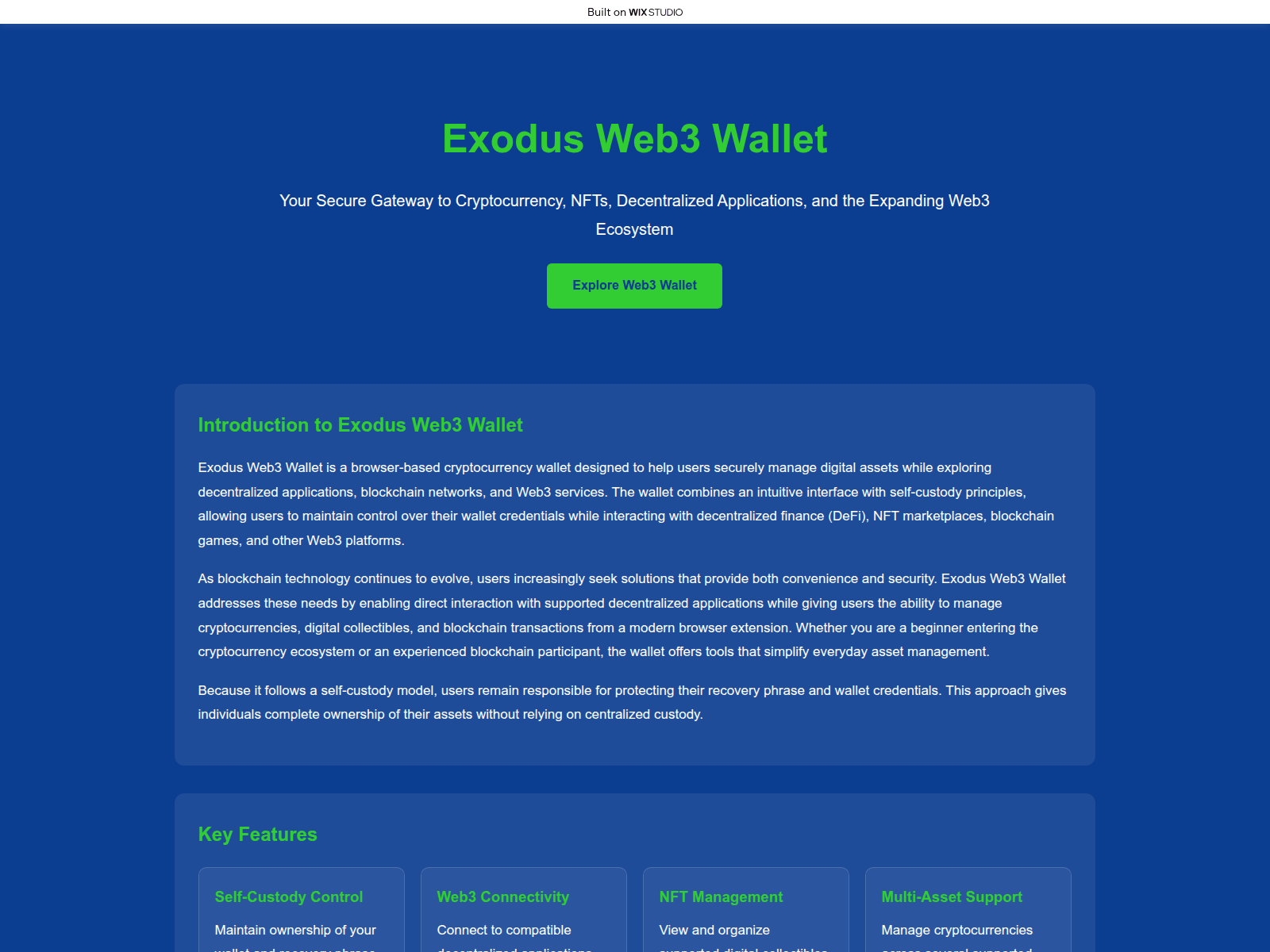 Screenshot of homestart-exodu.wixstudio.com