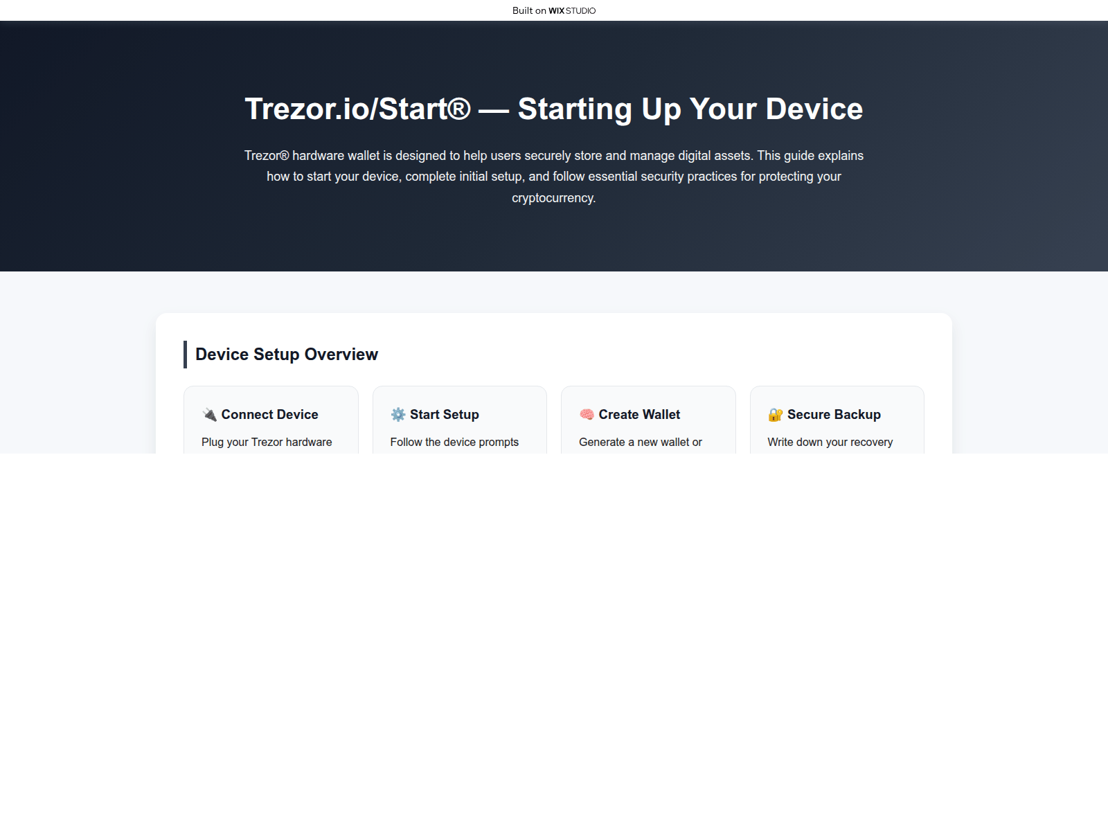 Screenshot of home-trxzorweb.wixstudio.com