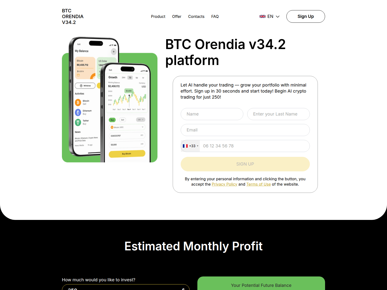Screenshot of btc-orendia-v342.sbs