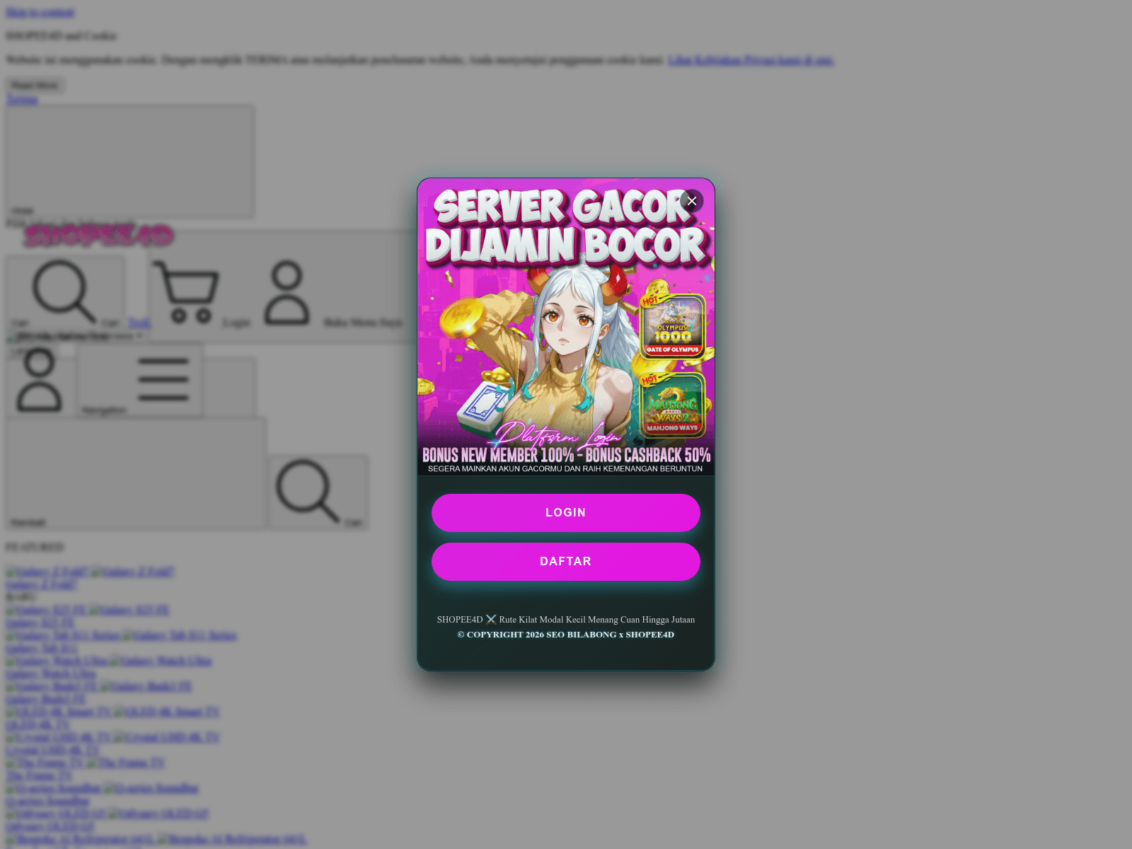 Screenshot of shopee4d.me