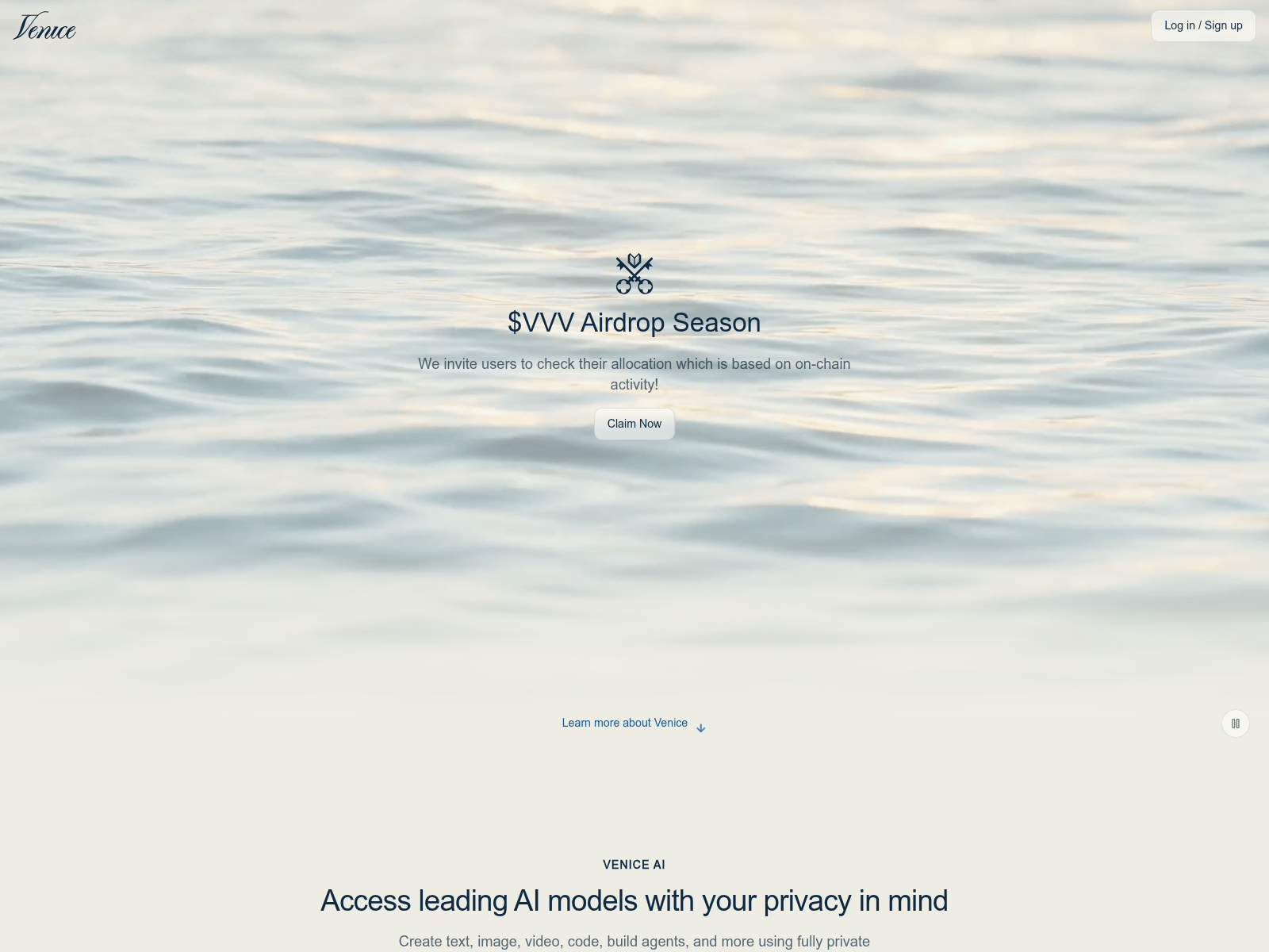 Screenshot of askvenicerai.com
