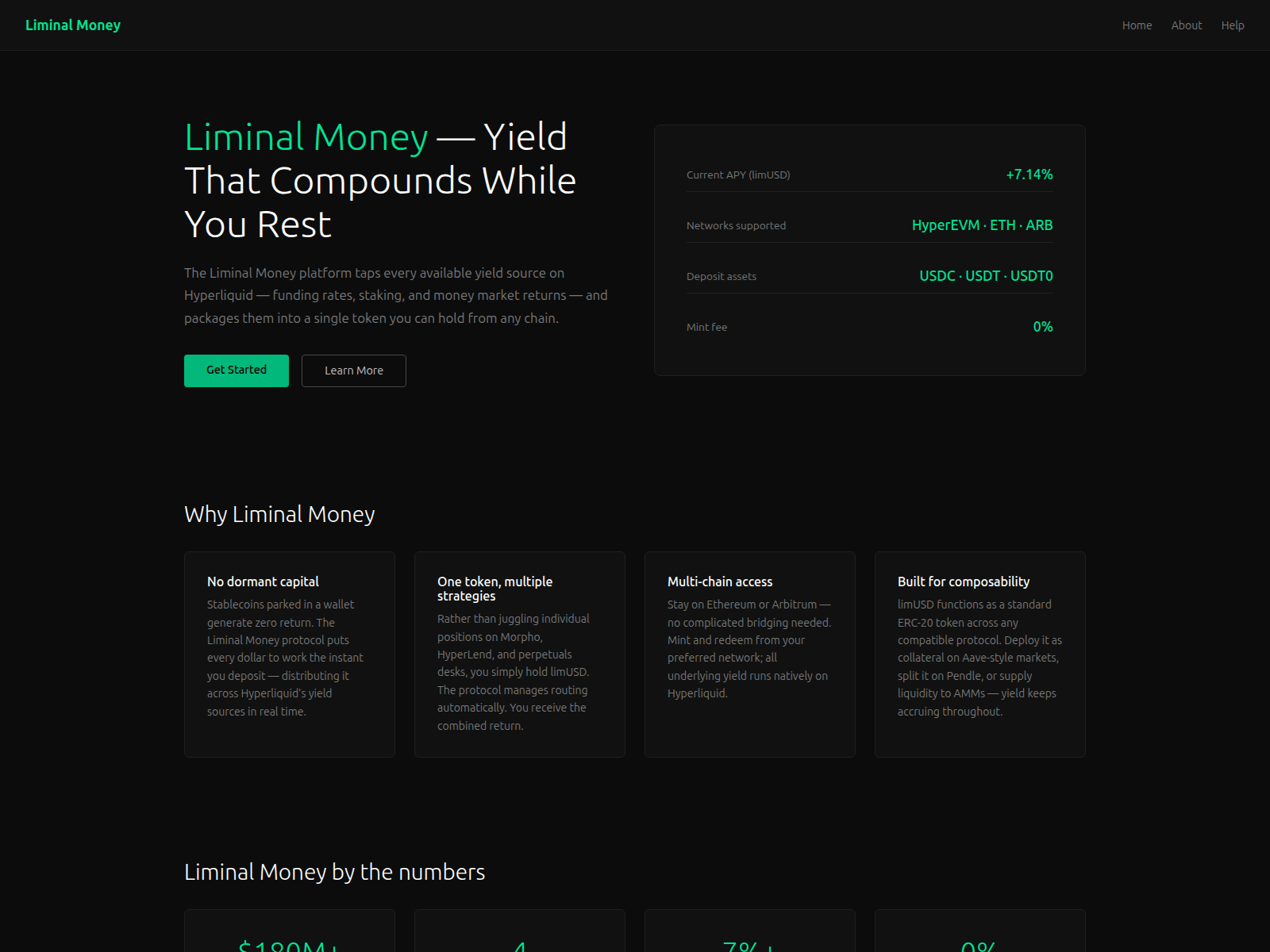 Screenshot of liminal-money.net