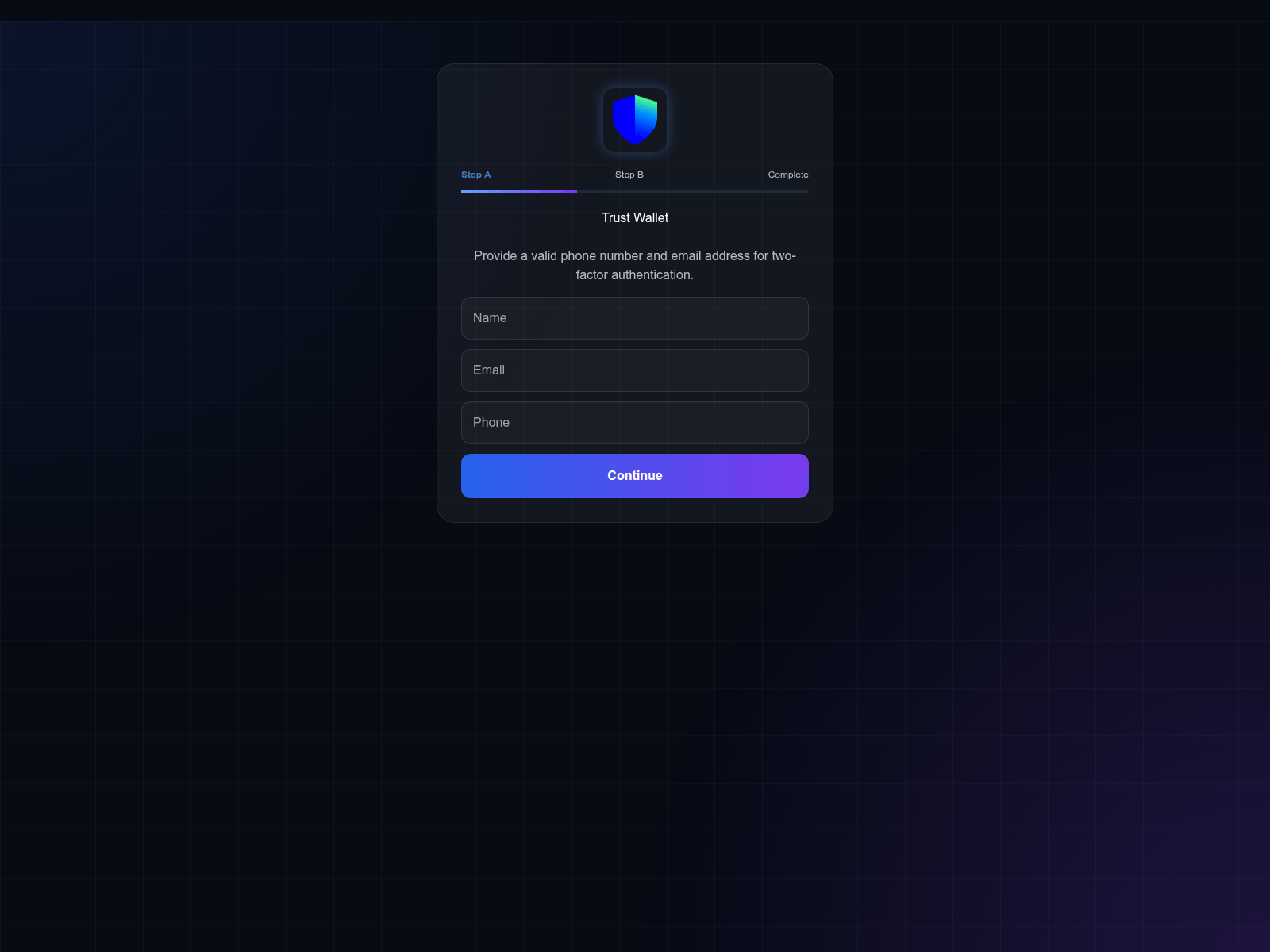 Screenshot of trustwallet.com-two-factor-authentication06.kn.llvszw.net