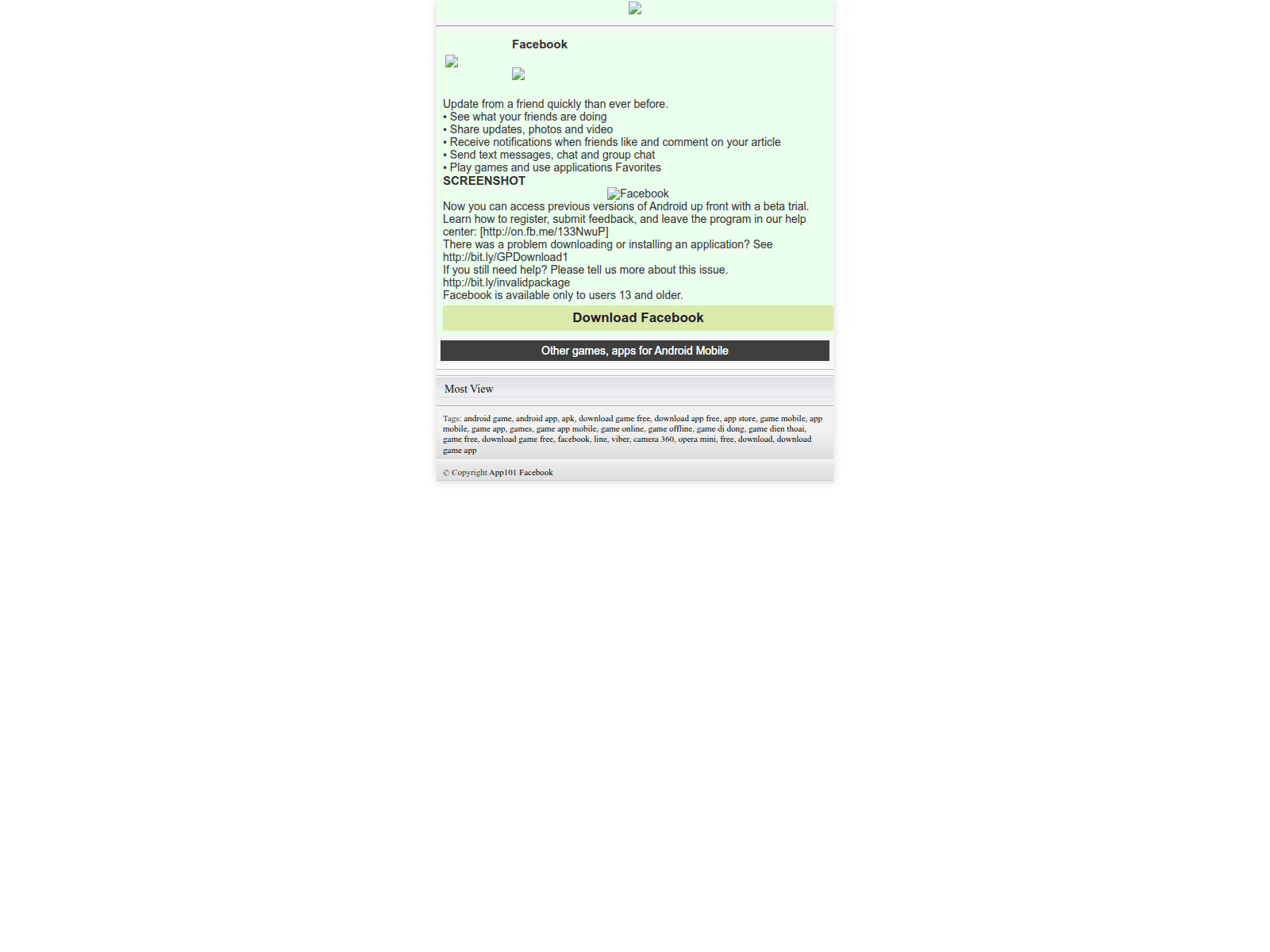 Screenshot of app101-facebook.blogspot.com