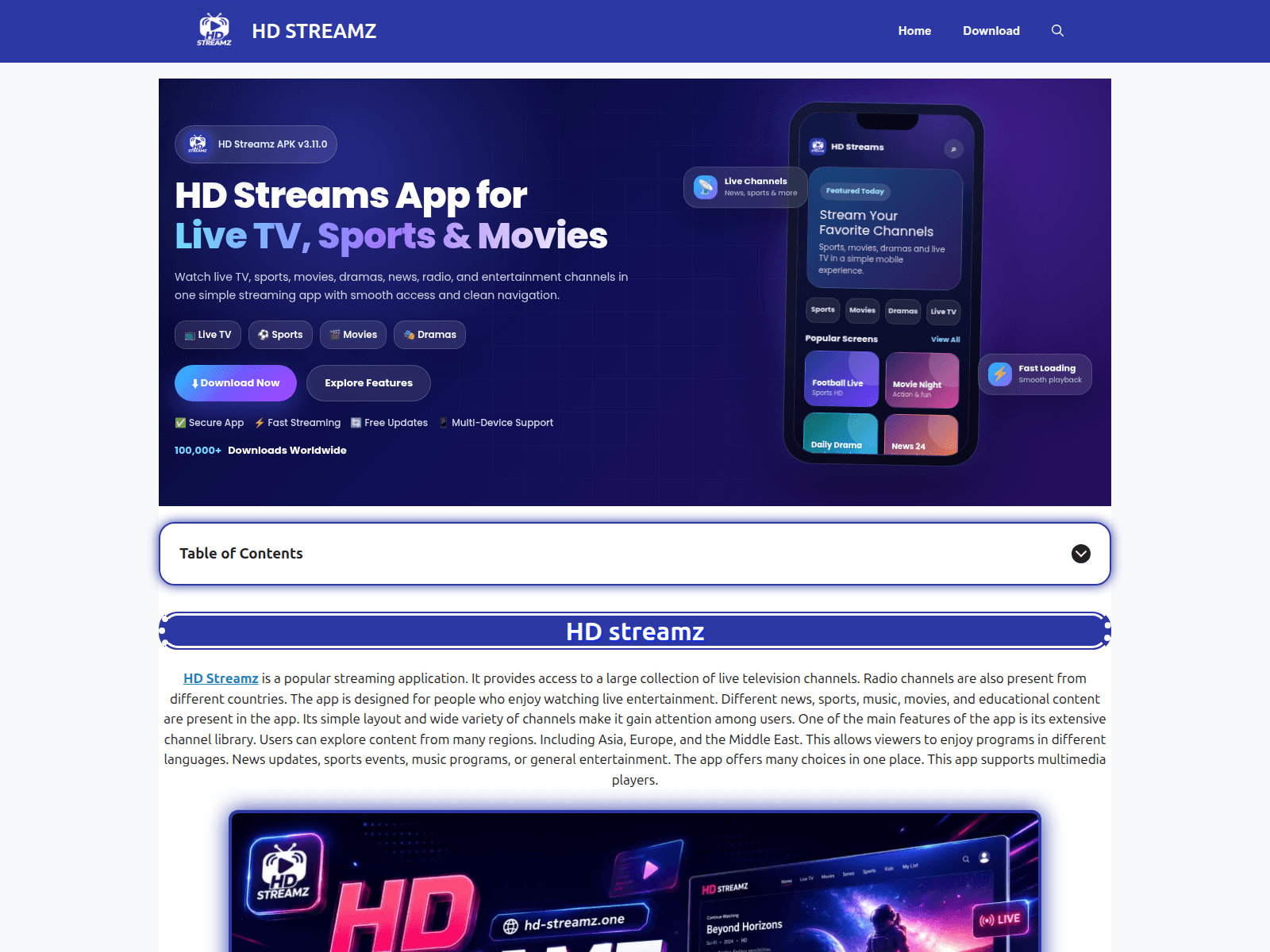 Screenshot of hd-streamz.one