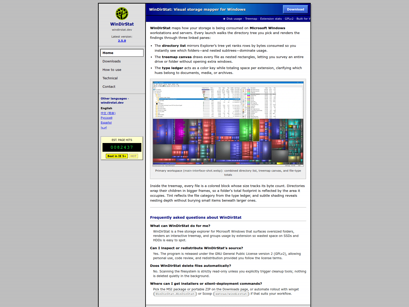 Screenshot of windirstat.dev