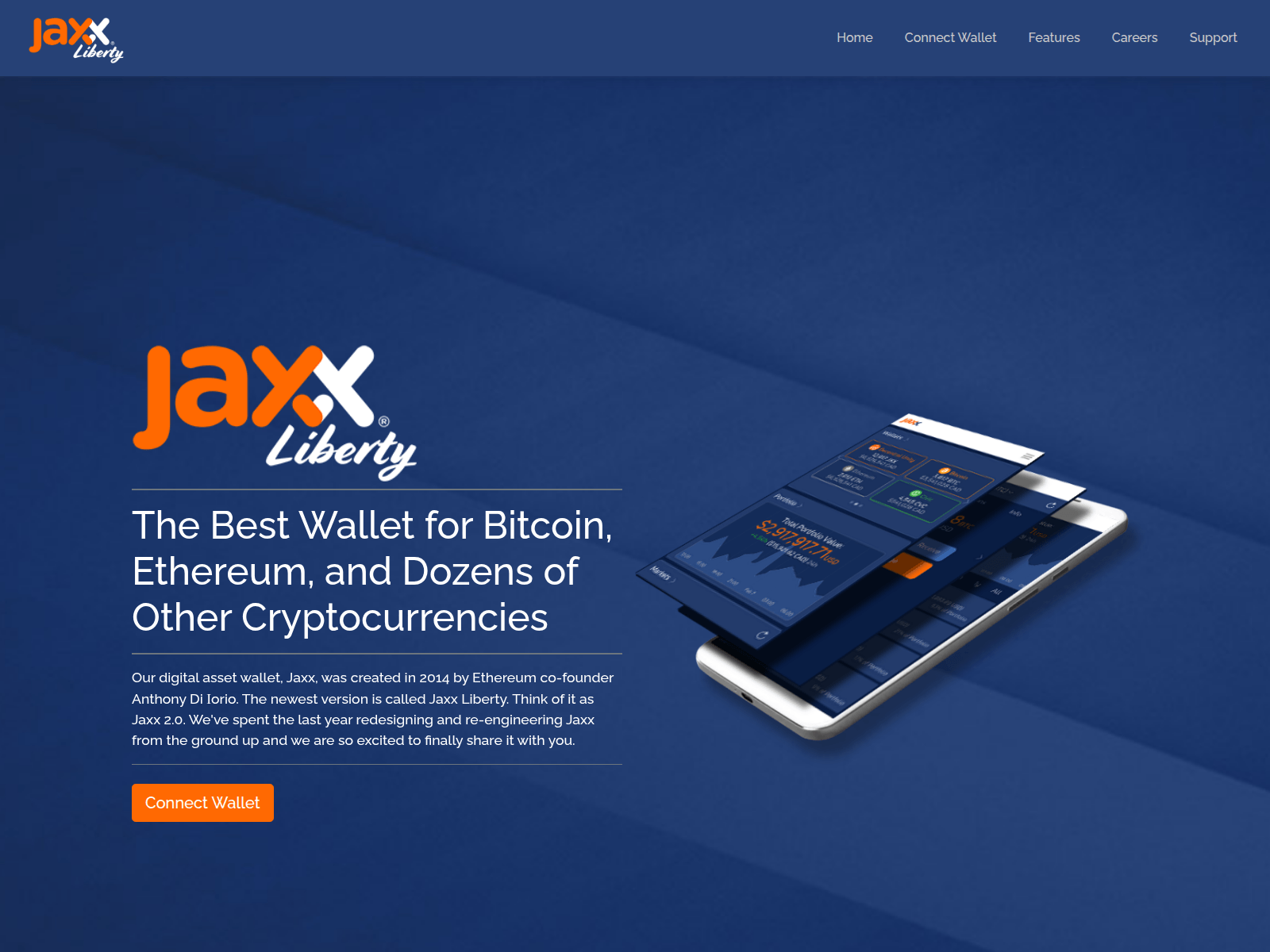 Screenshot of jaxx-wallet.cc